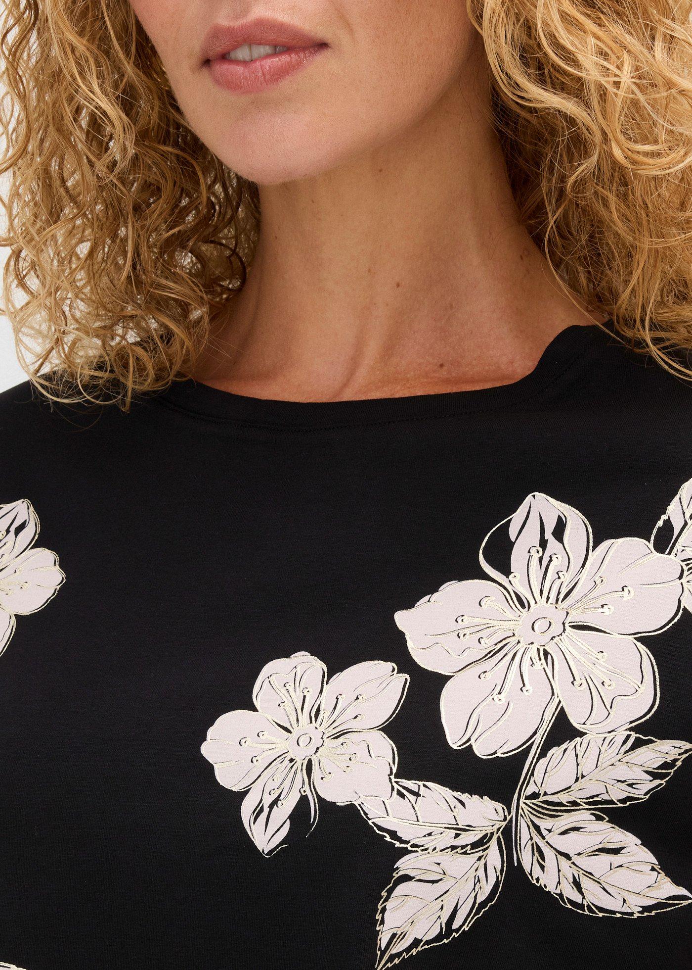 Shirt z kwiatowym nadrukiem - Bonprix