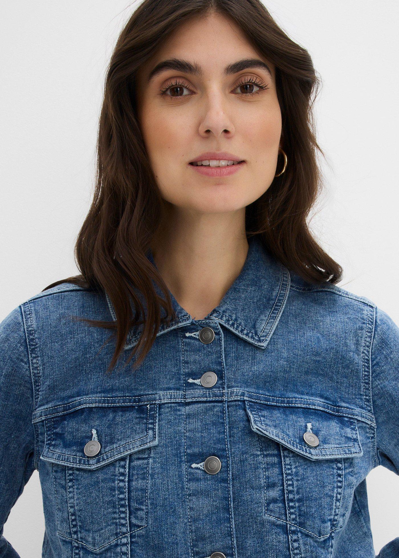 Kurtka dżinsowa ze stretchem, Boyfriend - Bonprix