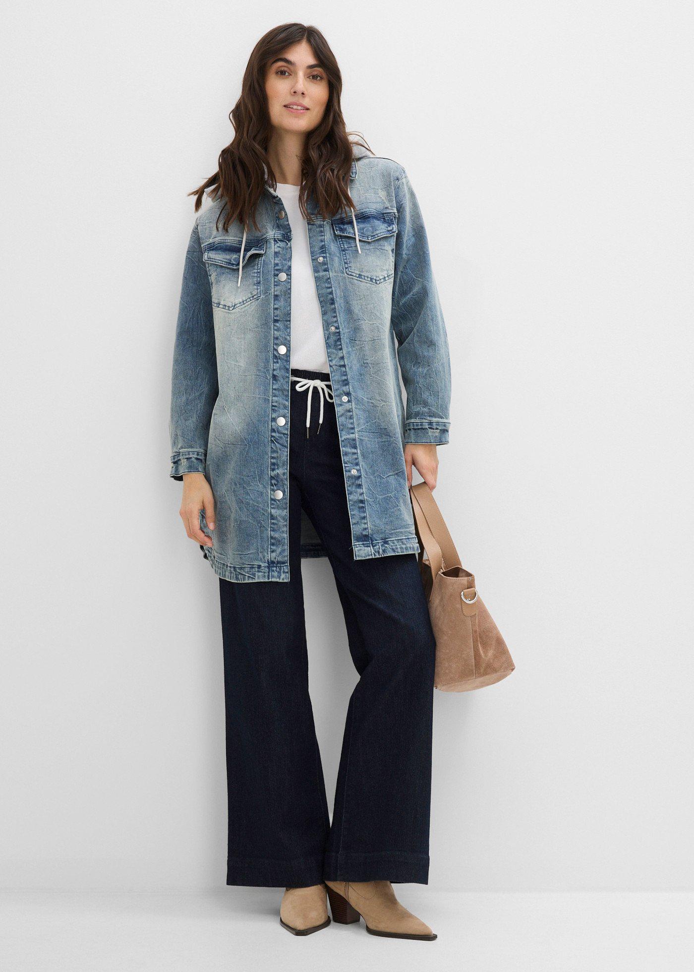 Kurtka dżinsowa z kapturem - Bonprix