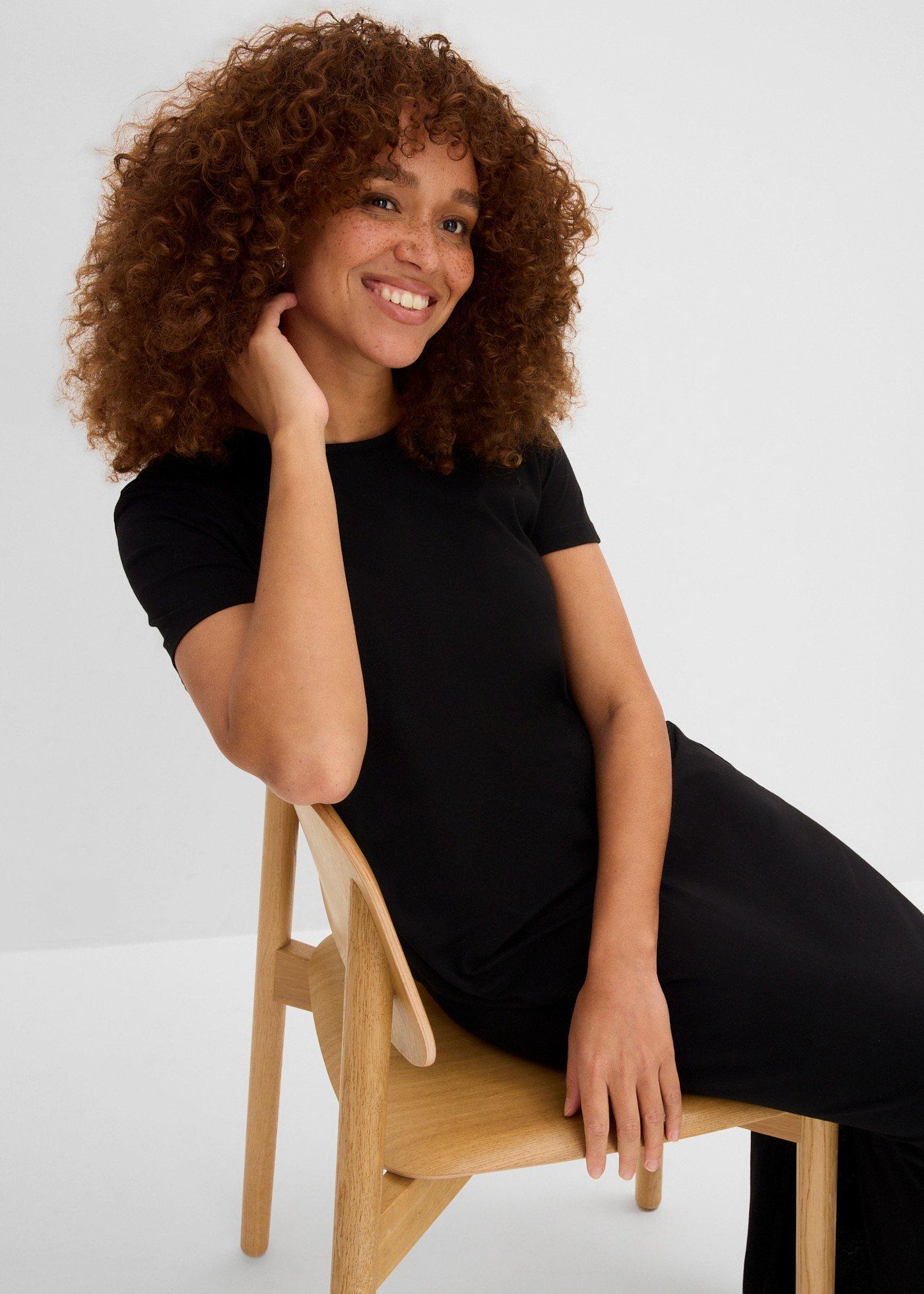 Długa sukienka z czystej bawełny - Bonprix