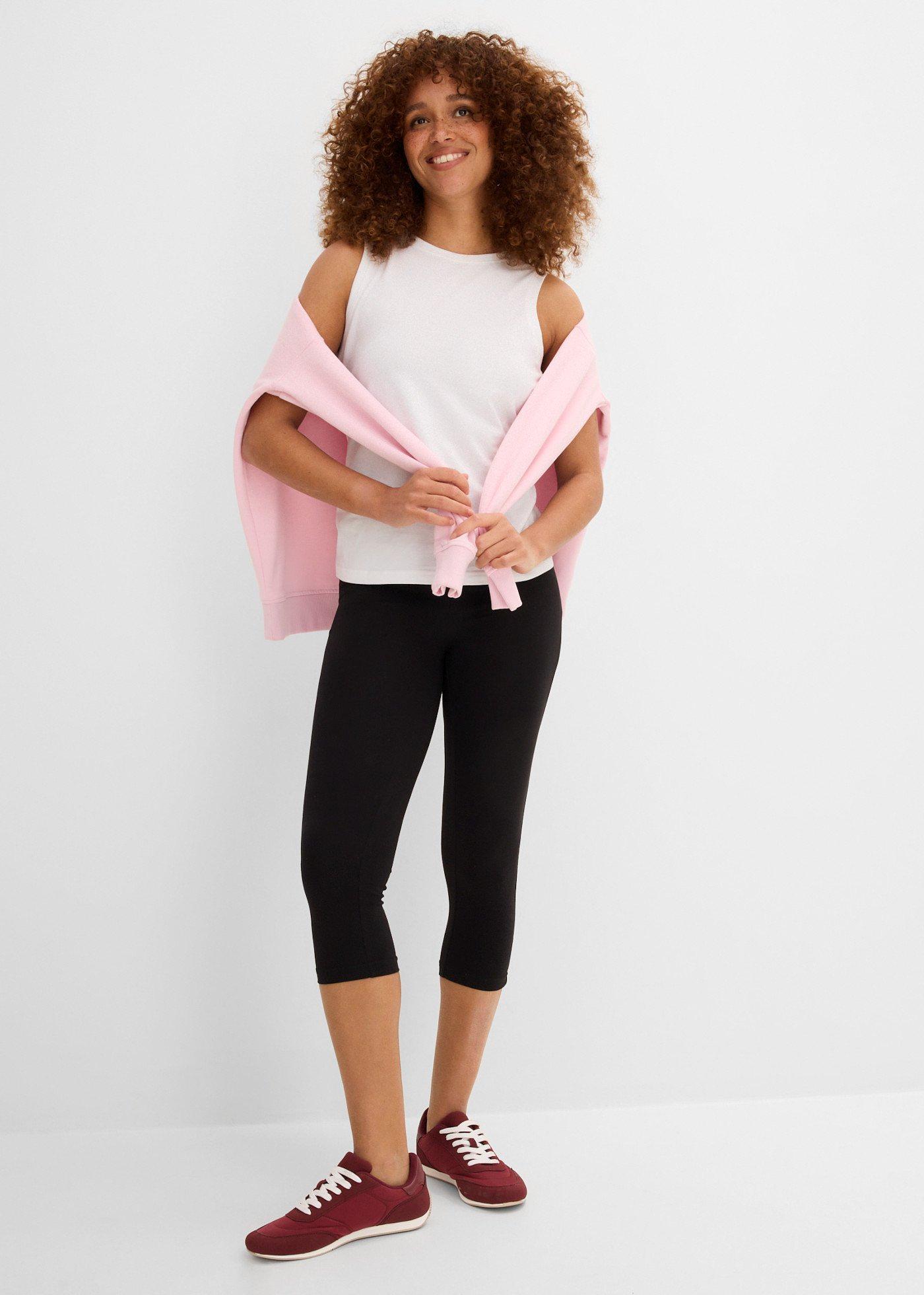 Legginsy rybaczki (2 pary w opak.) - Bonprix