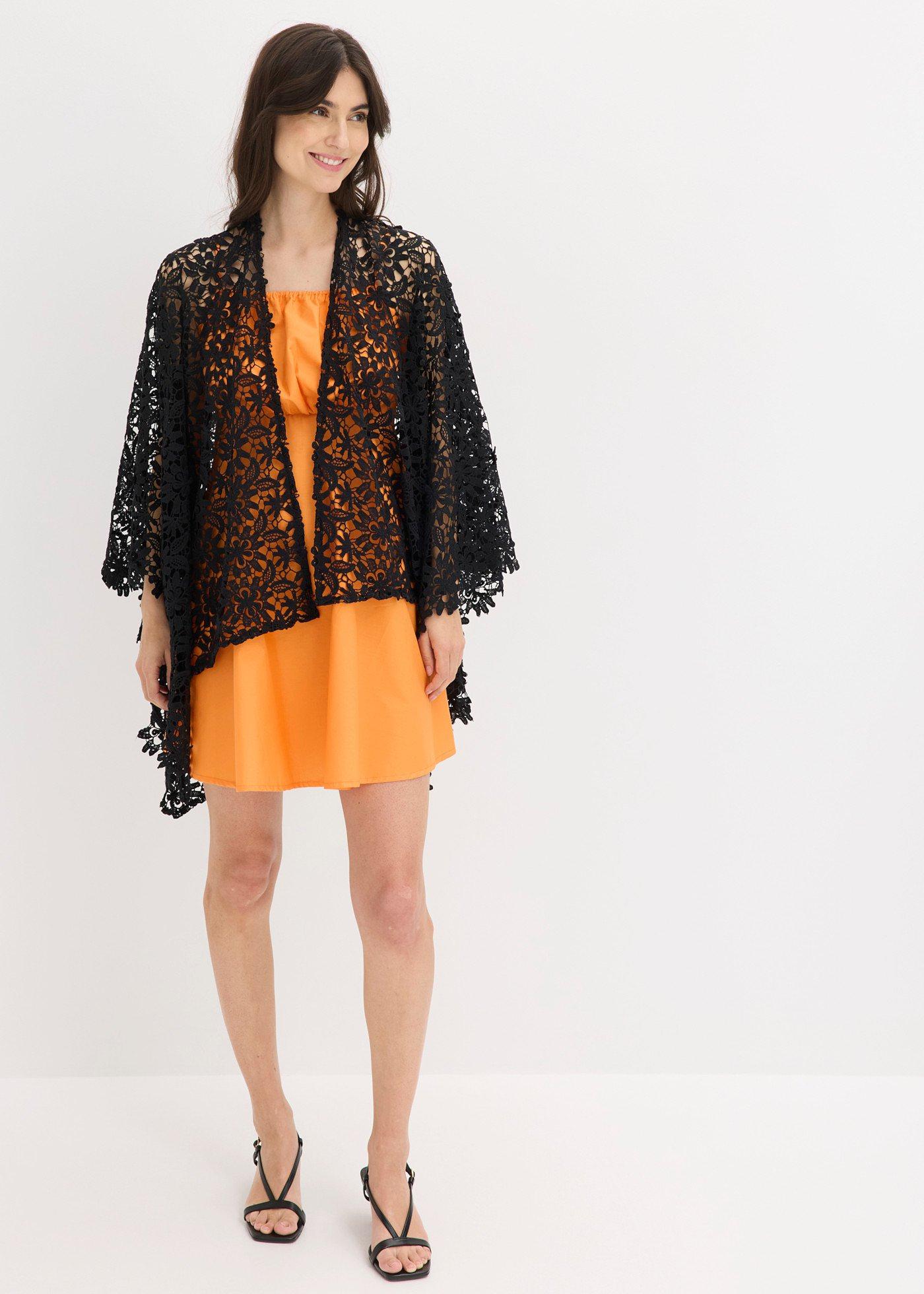 Letnie poncho z koronki - Bonprix