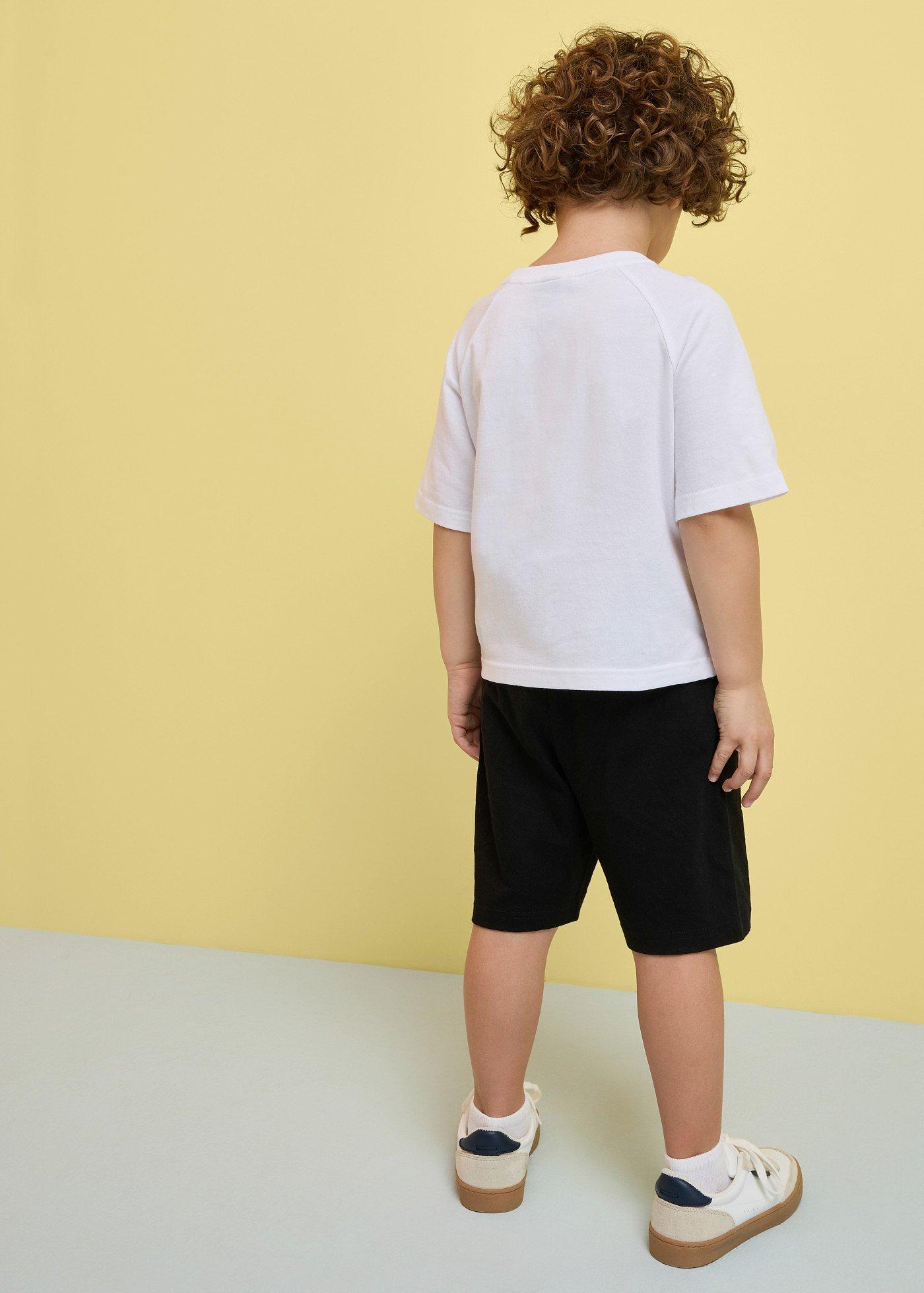 T-shirt i bermudy z dżerseju z miękkiej bawełny organicznej (komplet 2-cz.) - Bonprix