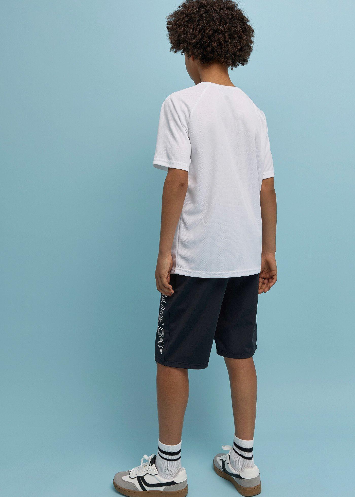 Sportowy T-shirt i bermudy z szybkoschnącego materiału (komplet 2-cz.) - Bonprix