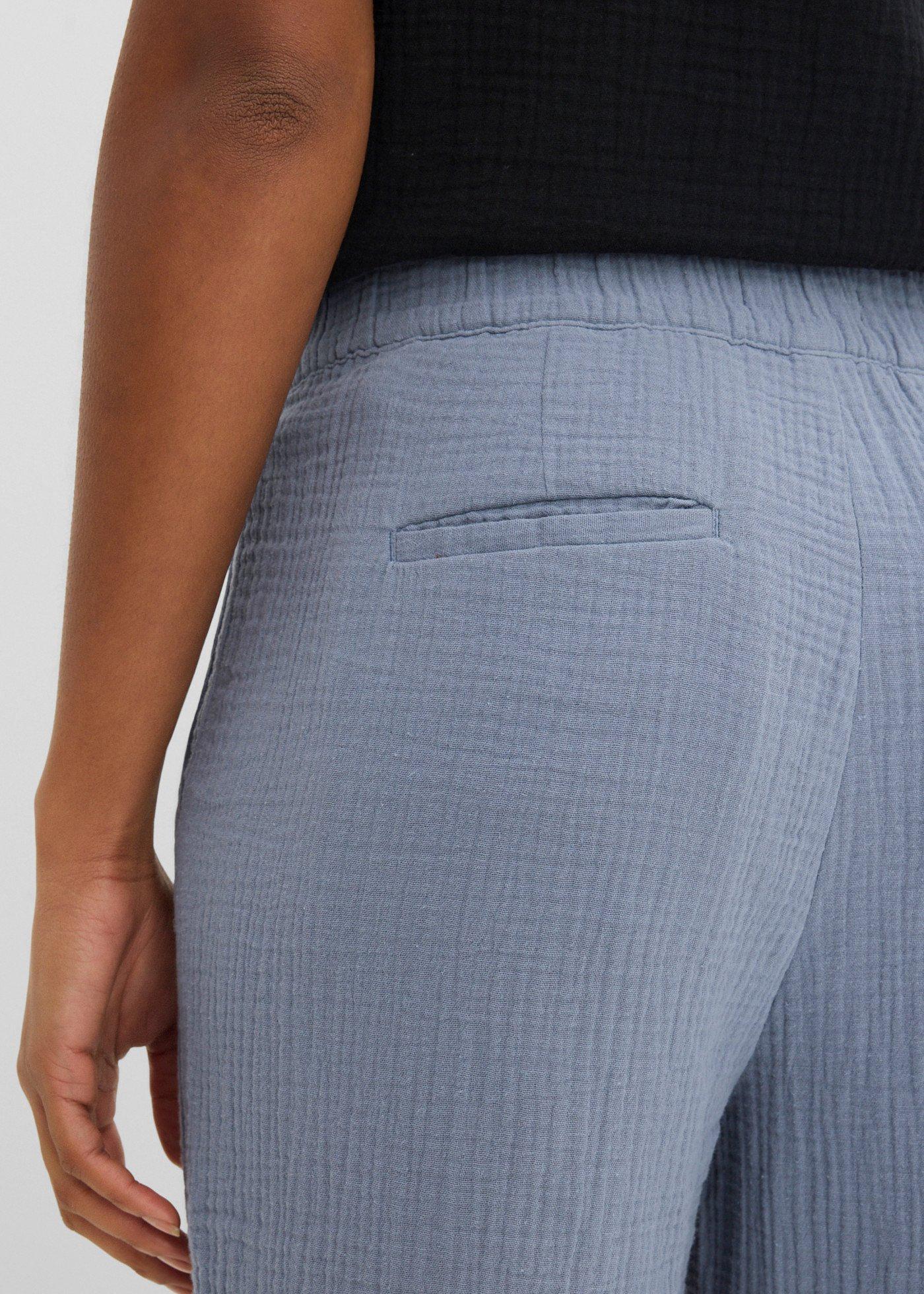 Spodnie culotte z bawełnianego muślinu - Bonprix