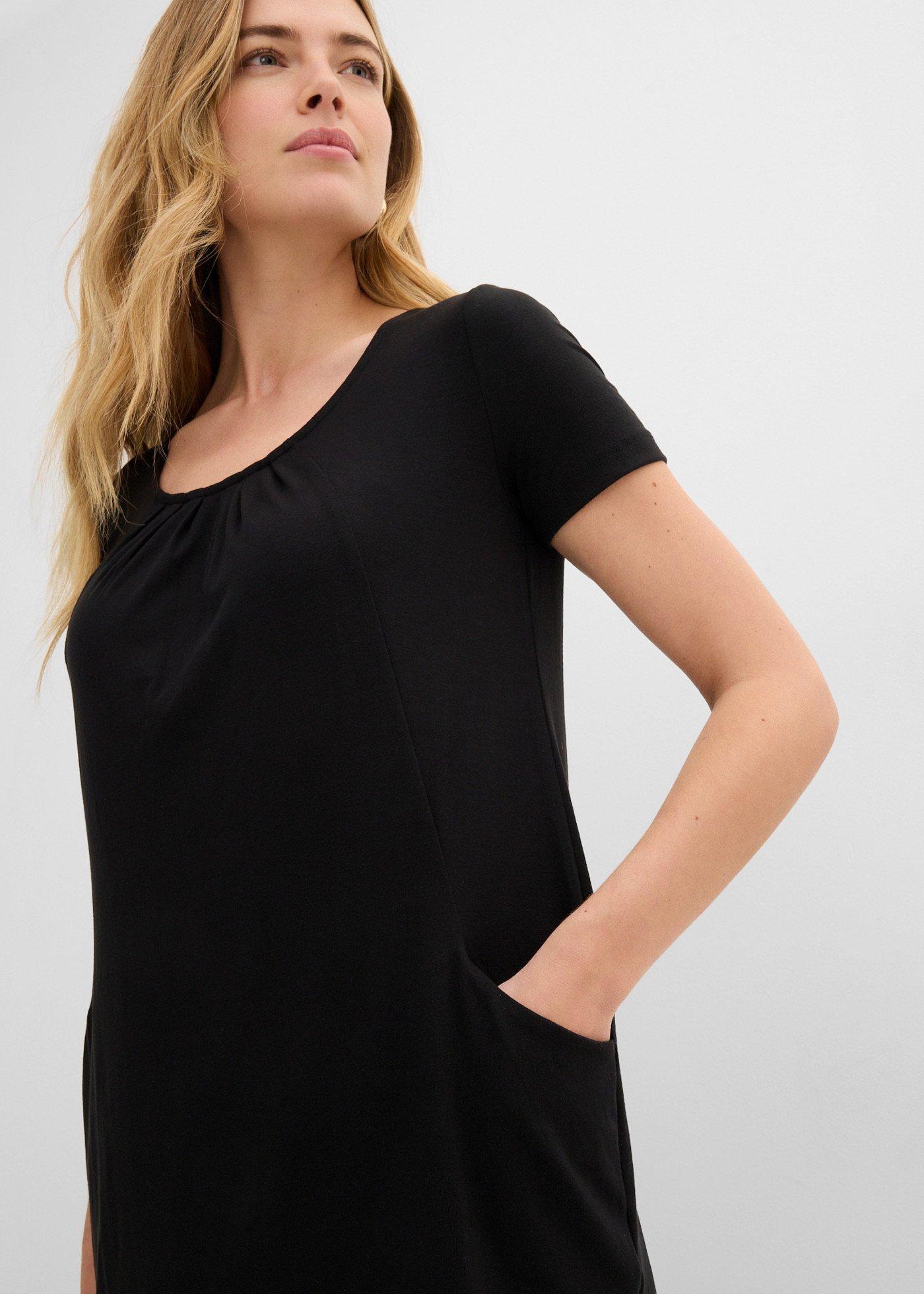 Długi shirt z wiskozą - Bonprix