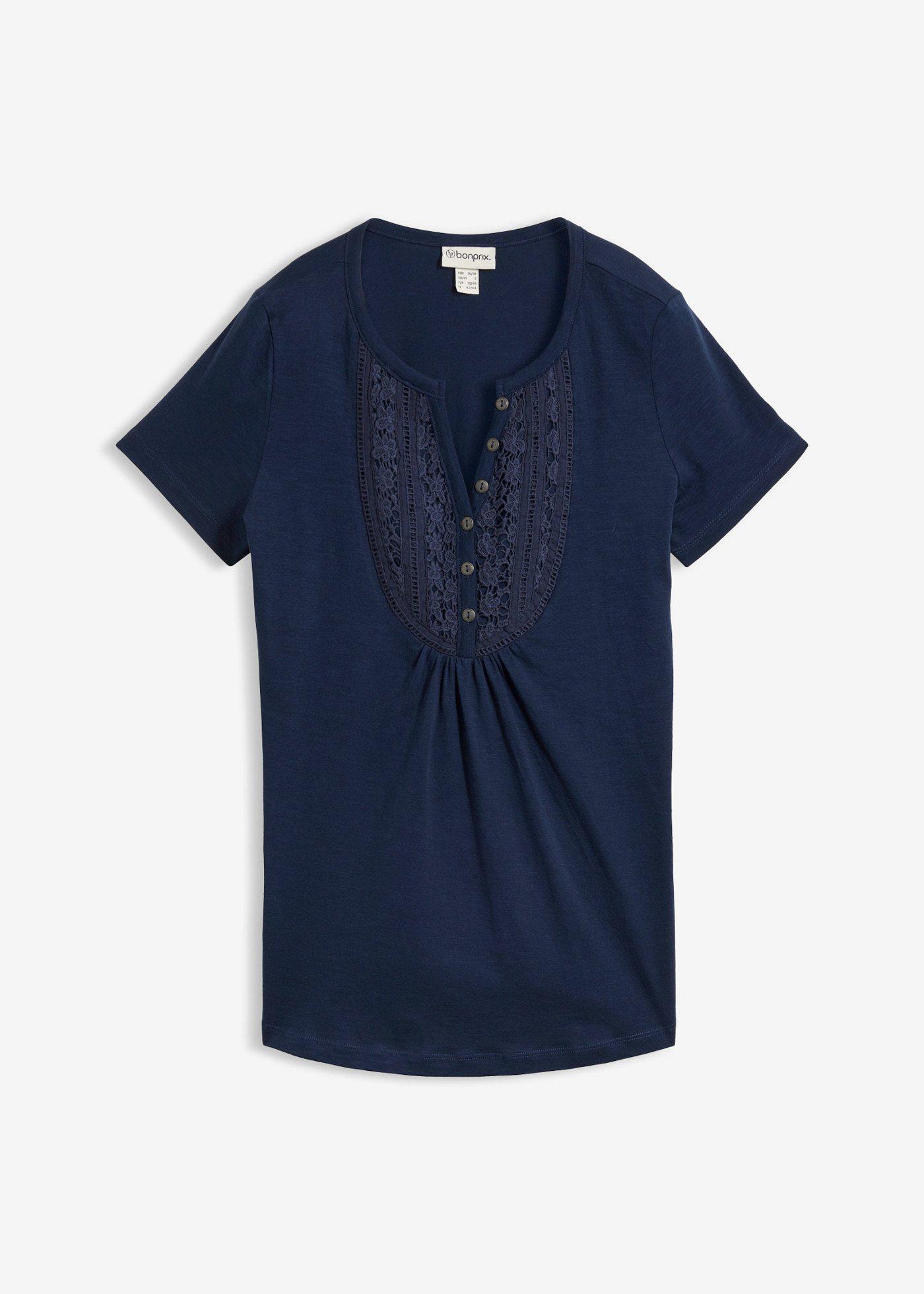 T-shirt coton fil flammé manches courtes