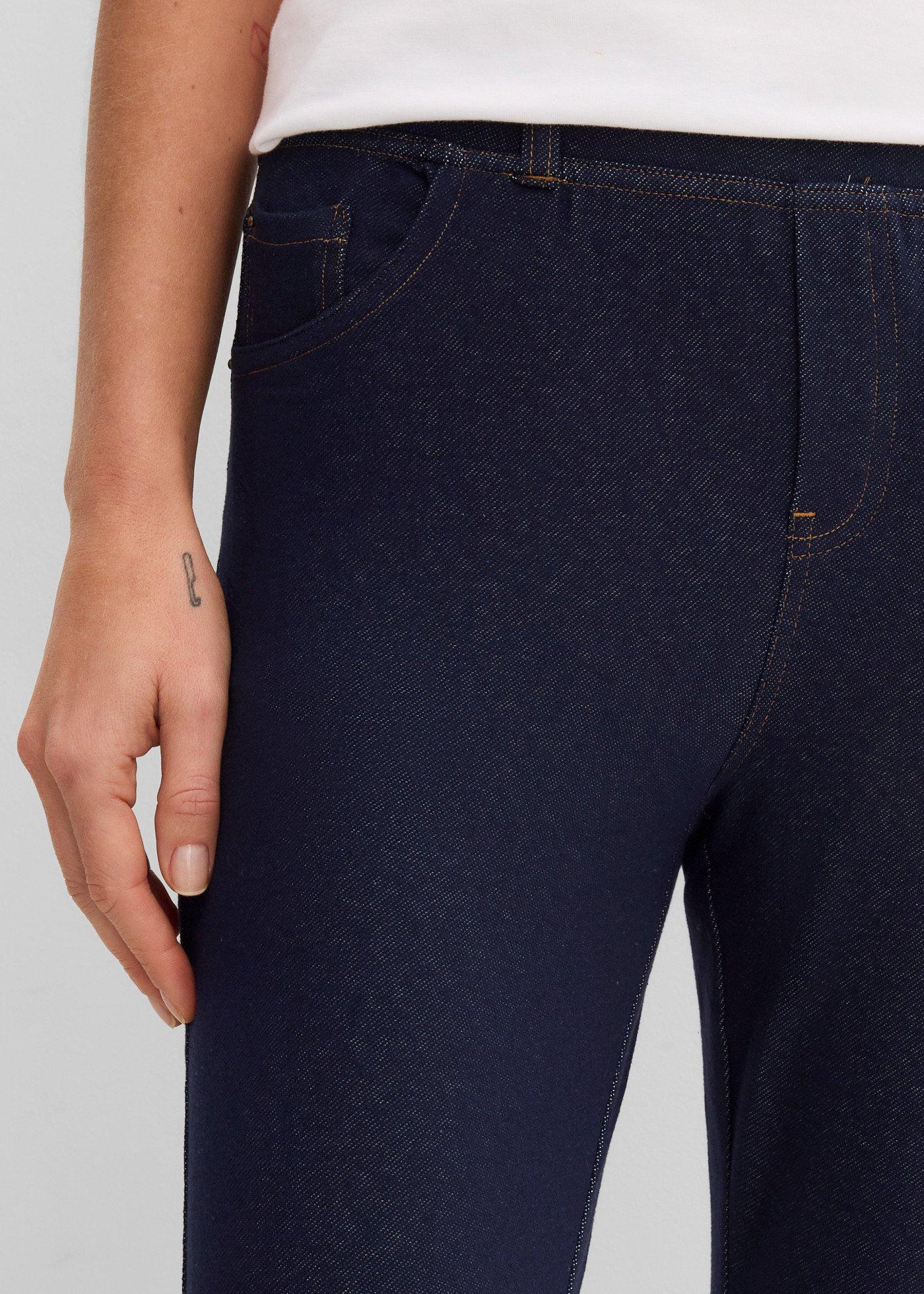 Legginsy rybaczki w optyce dżinsowych - Bonprix