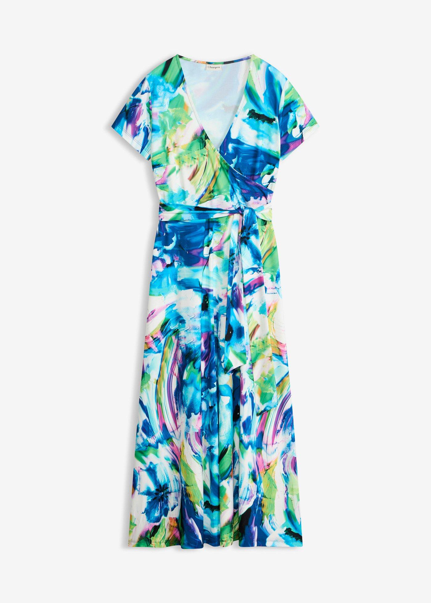 Rochie maxi cu mâneci scurte