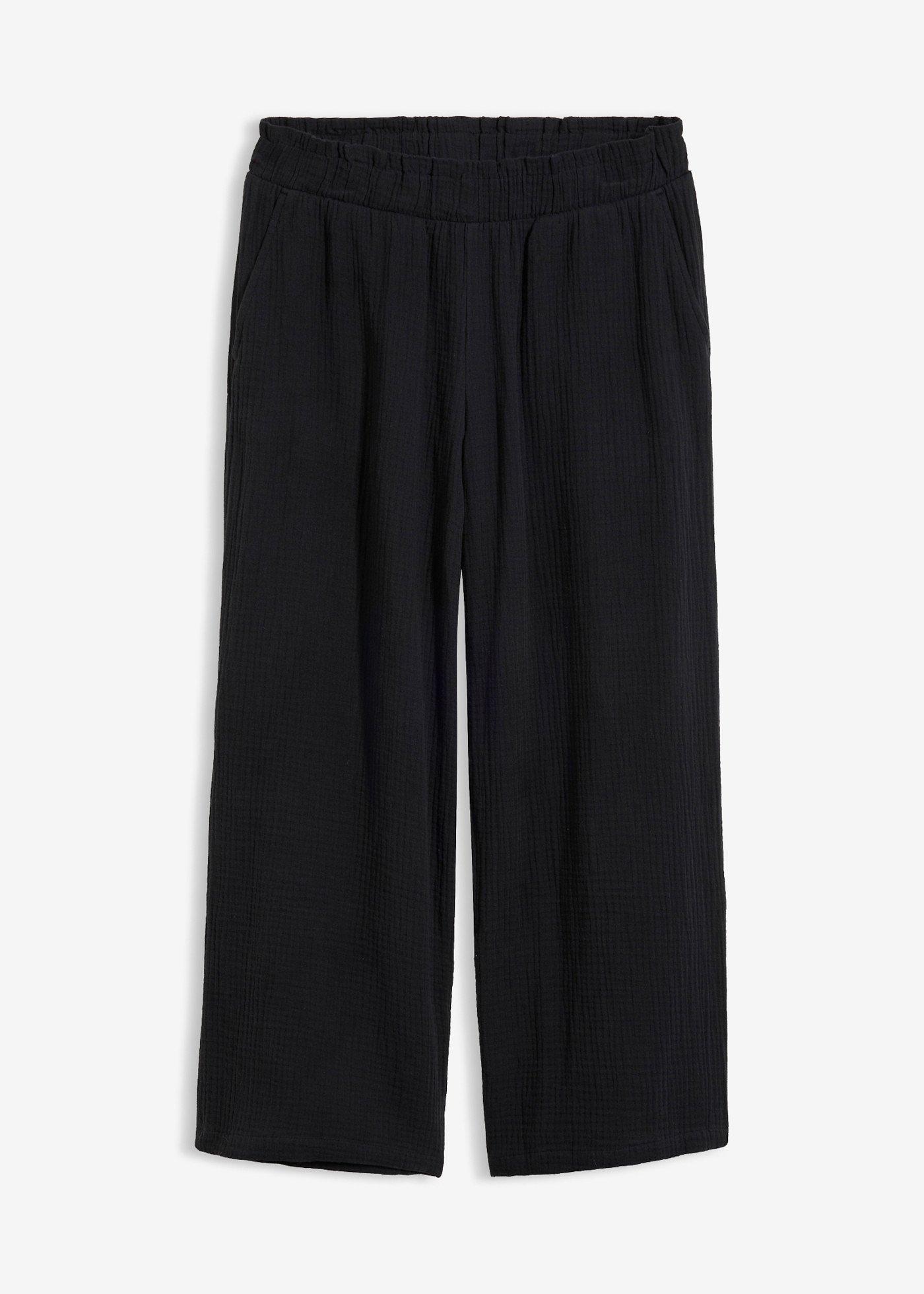 Pantaloni Culotte din muselină din bumbac 100%