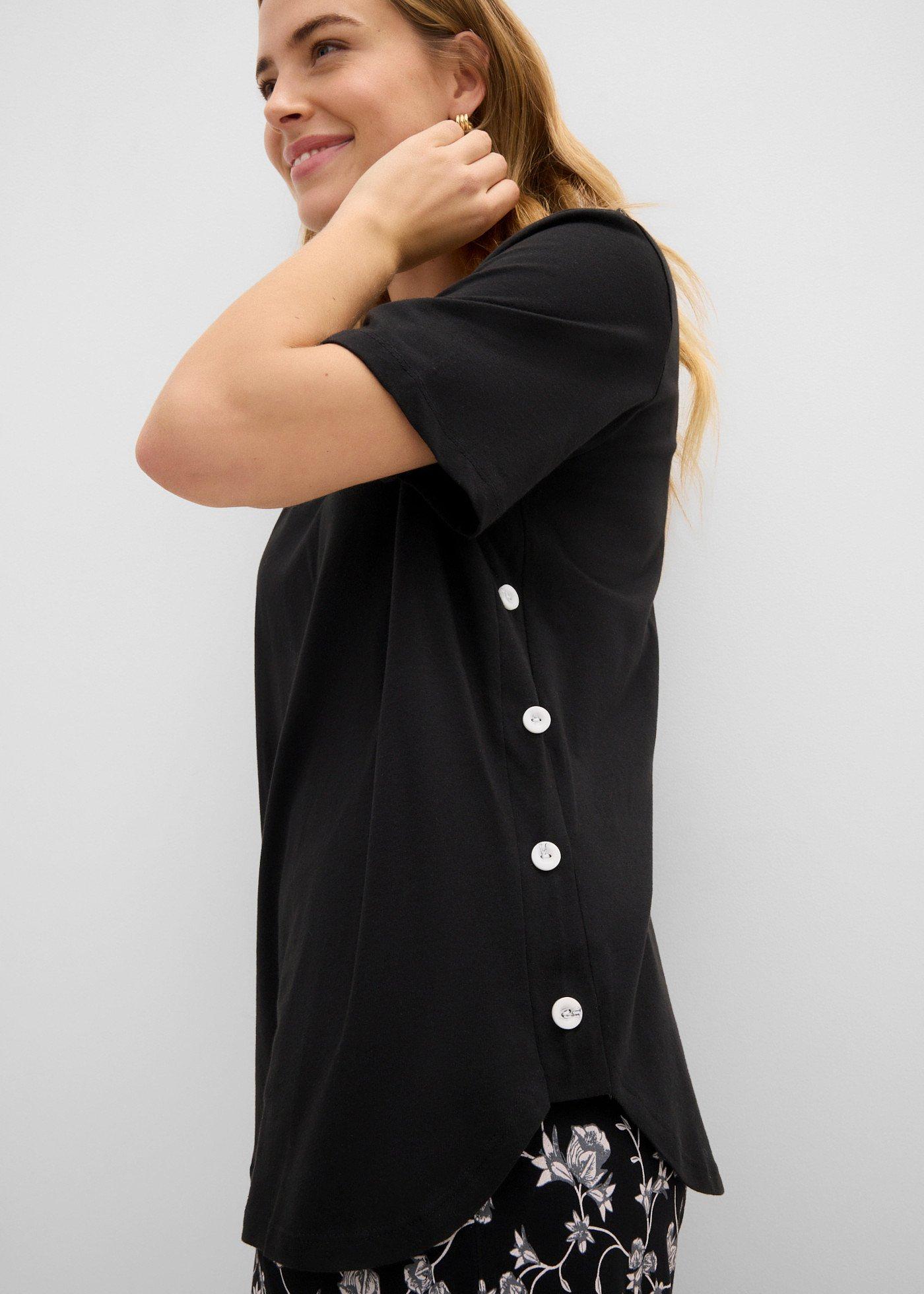 Szeroki T-shirt z bawełny organicznej - Bonprix