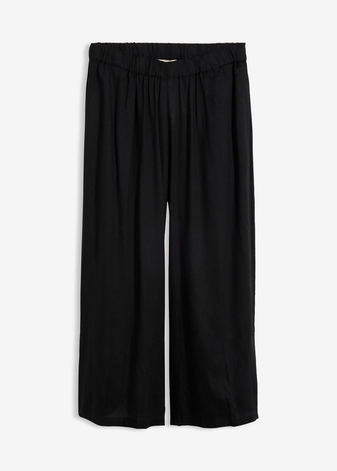 Pantalon large en viscose fluide