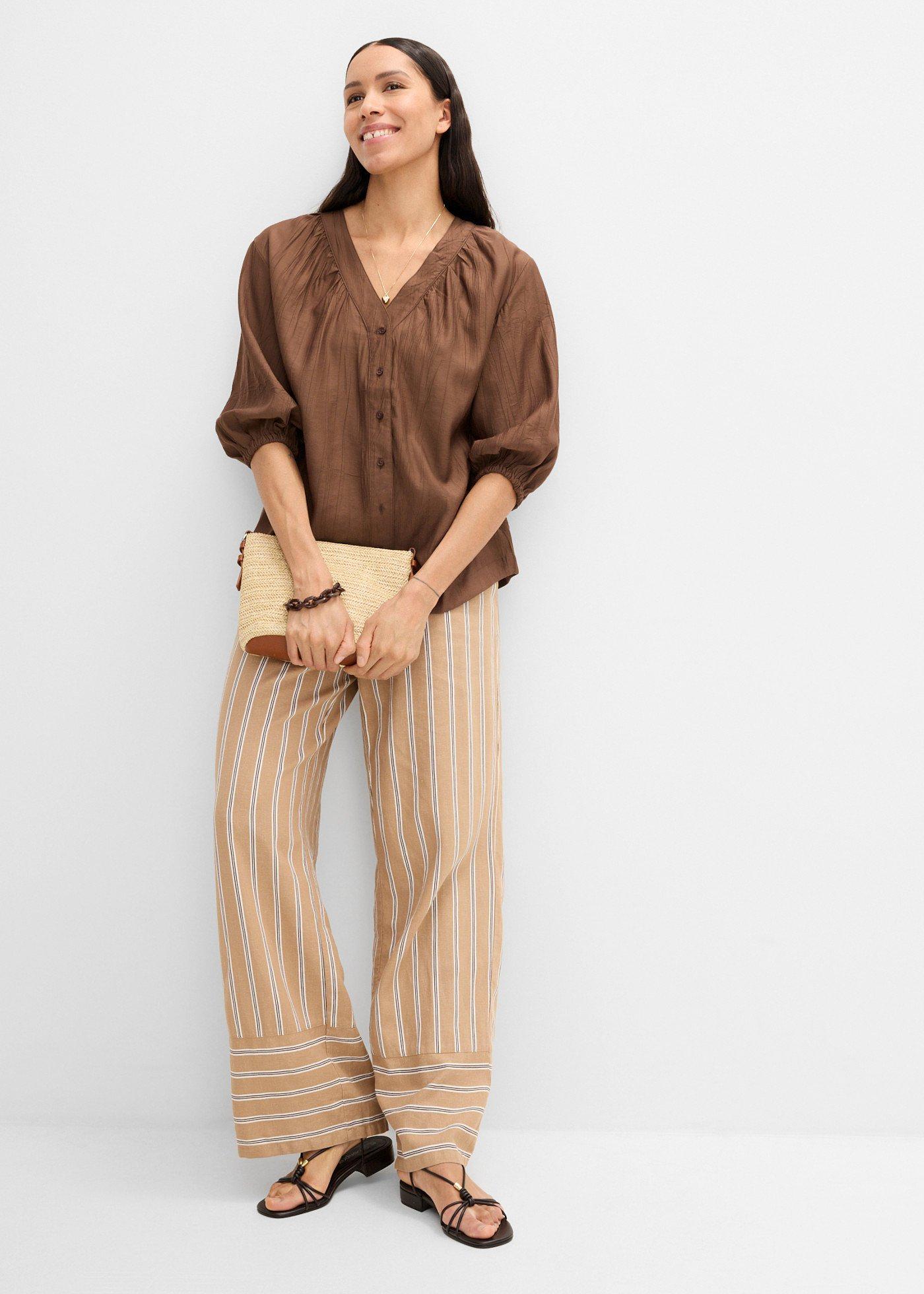Bluzka oversize z miękkiej mieszanki wiskozy - Bonprix