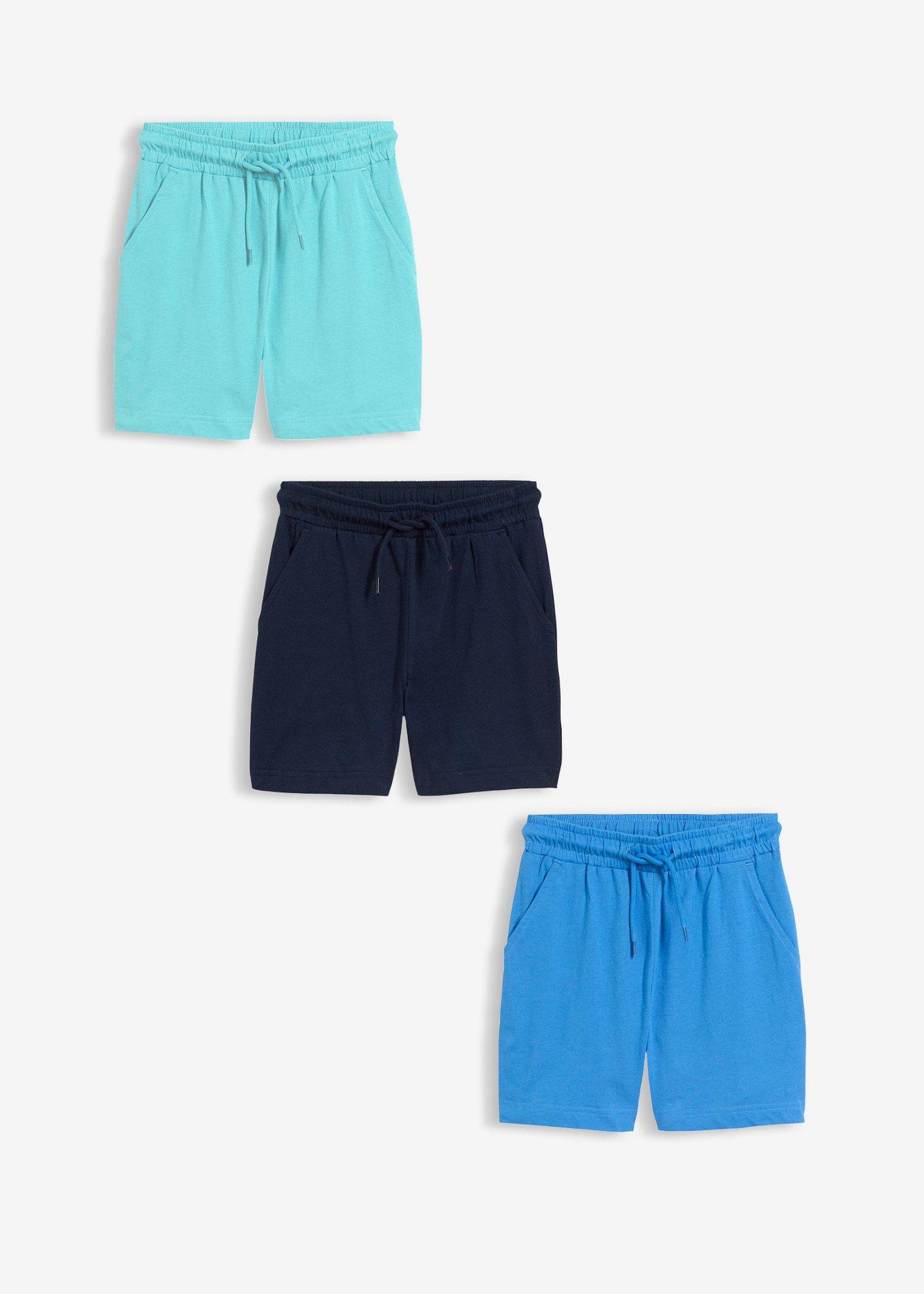 Bermudy z dżerseju z czystej bawełny organicznej (3 szt.) - Bonprix