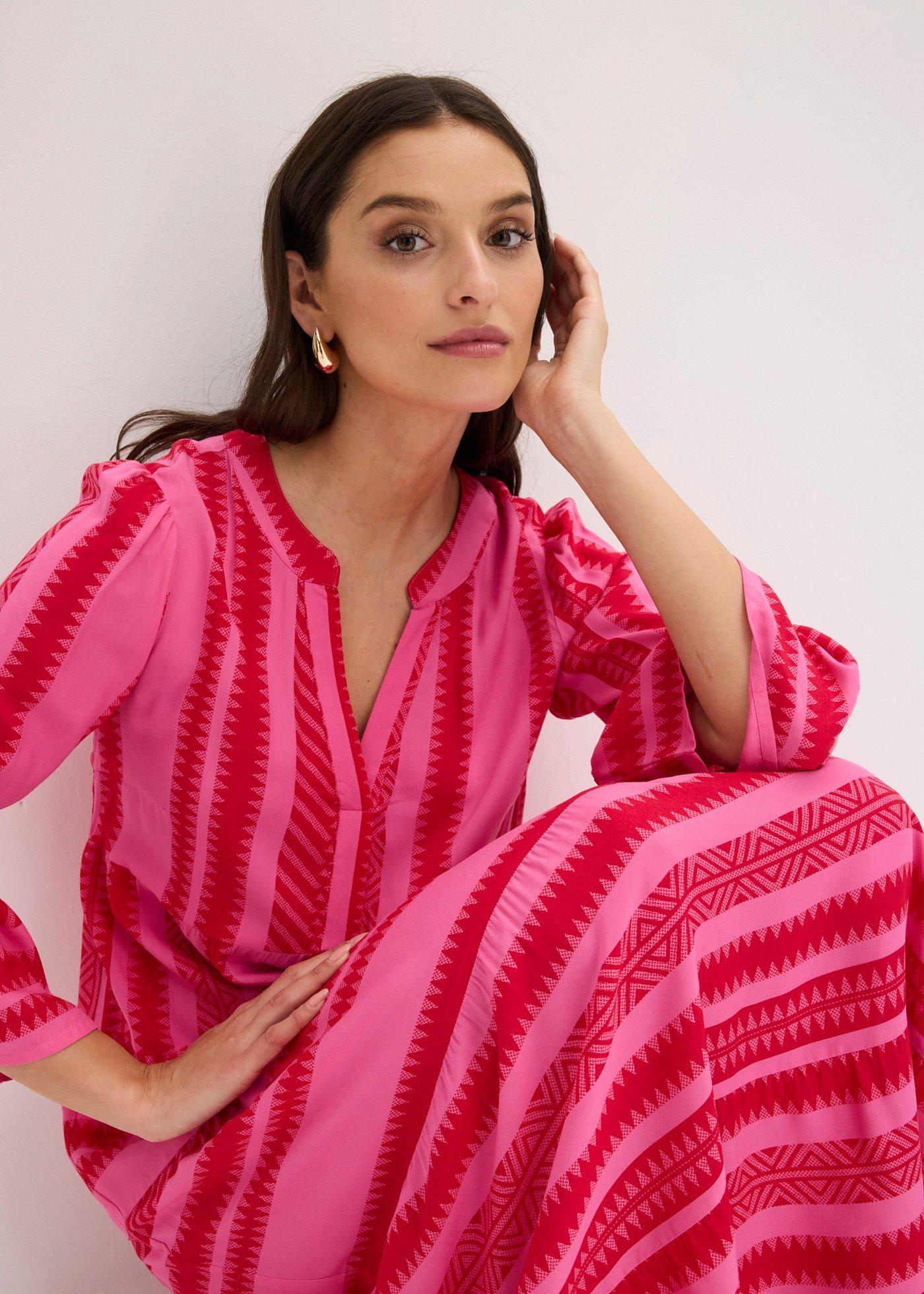 Długa sukienka z lejącej wiskozy - Bonprix