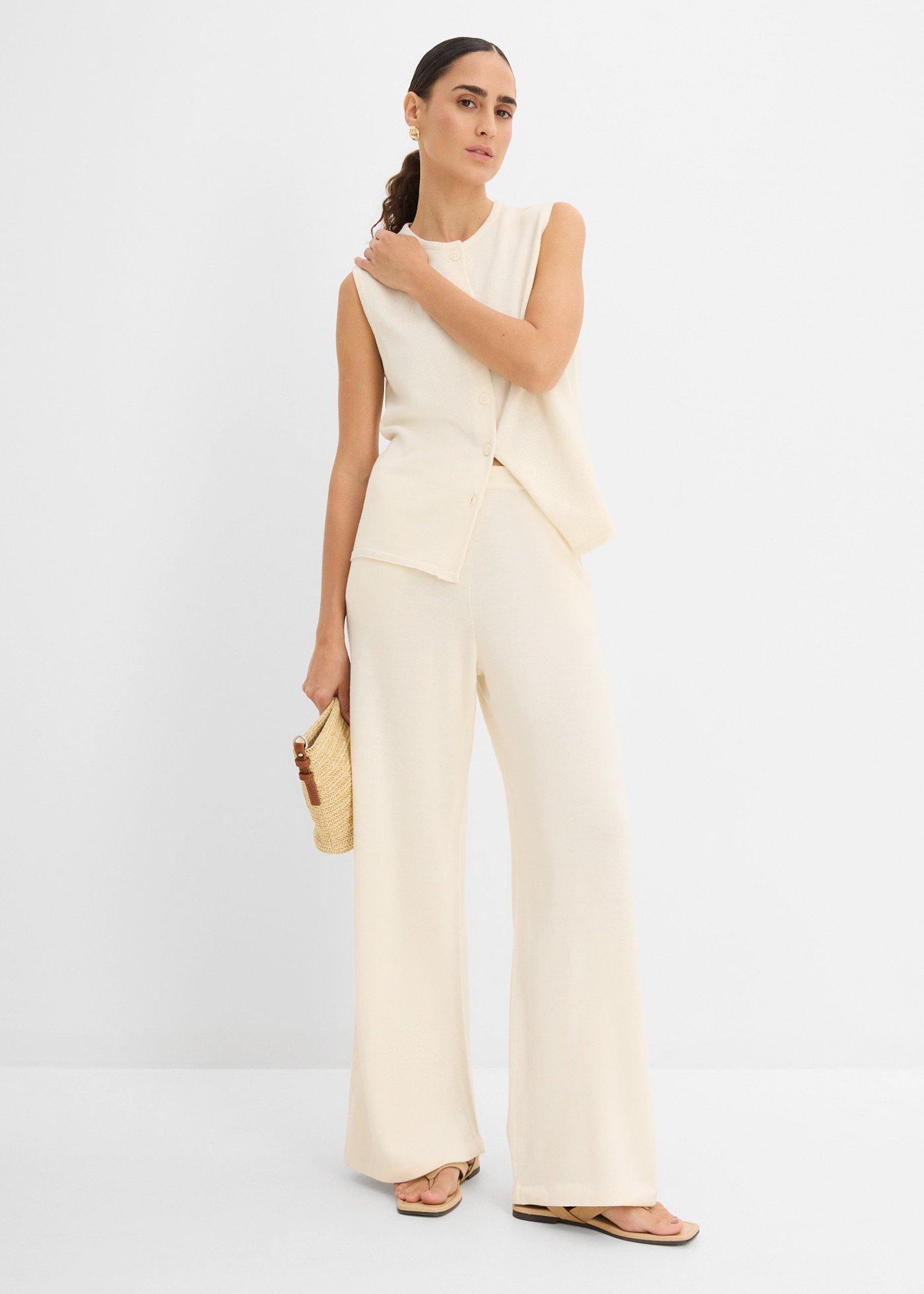 Spodnie culotte z tkaniny na lato - Bonprix