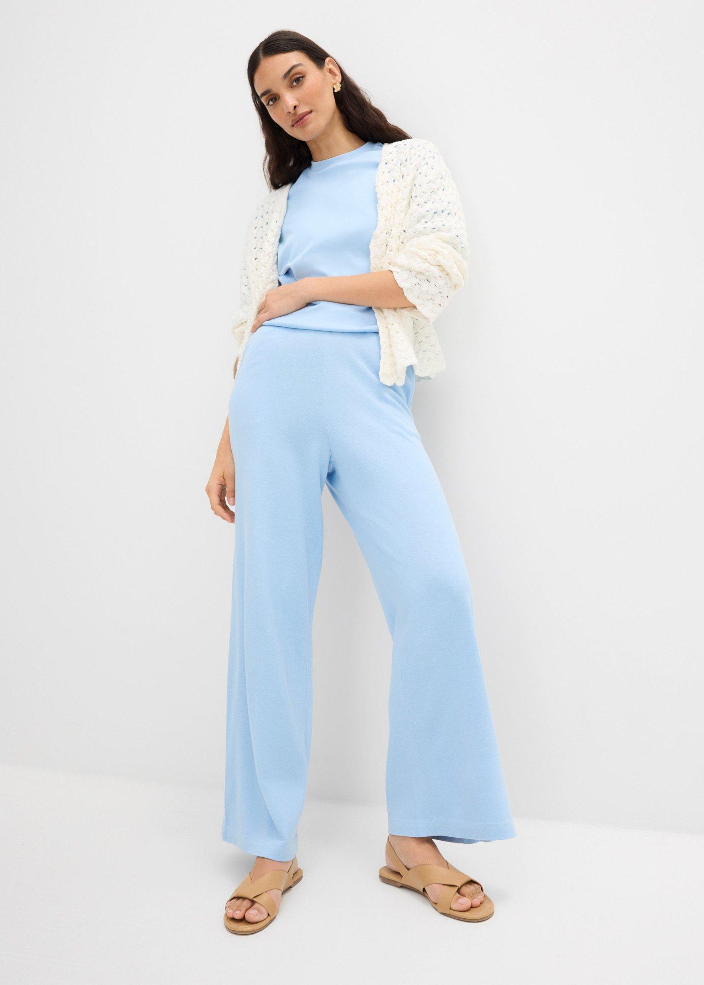 Spodnie culotte z tkaniny na lato - Bonprix