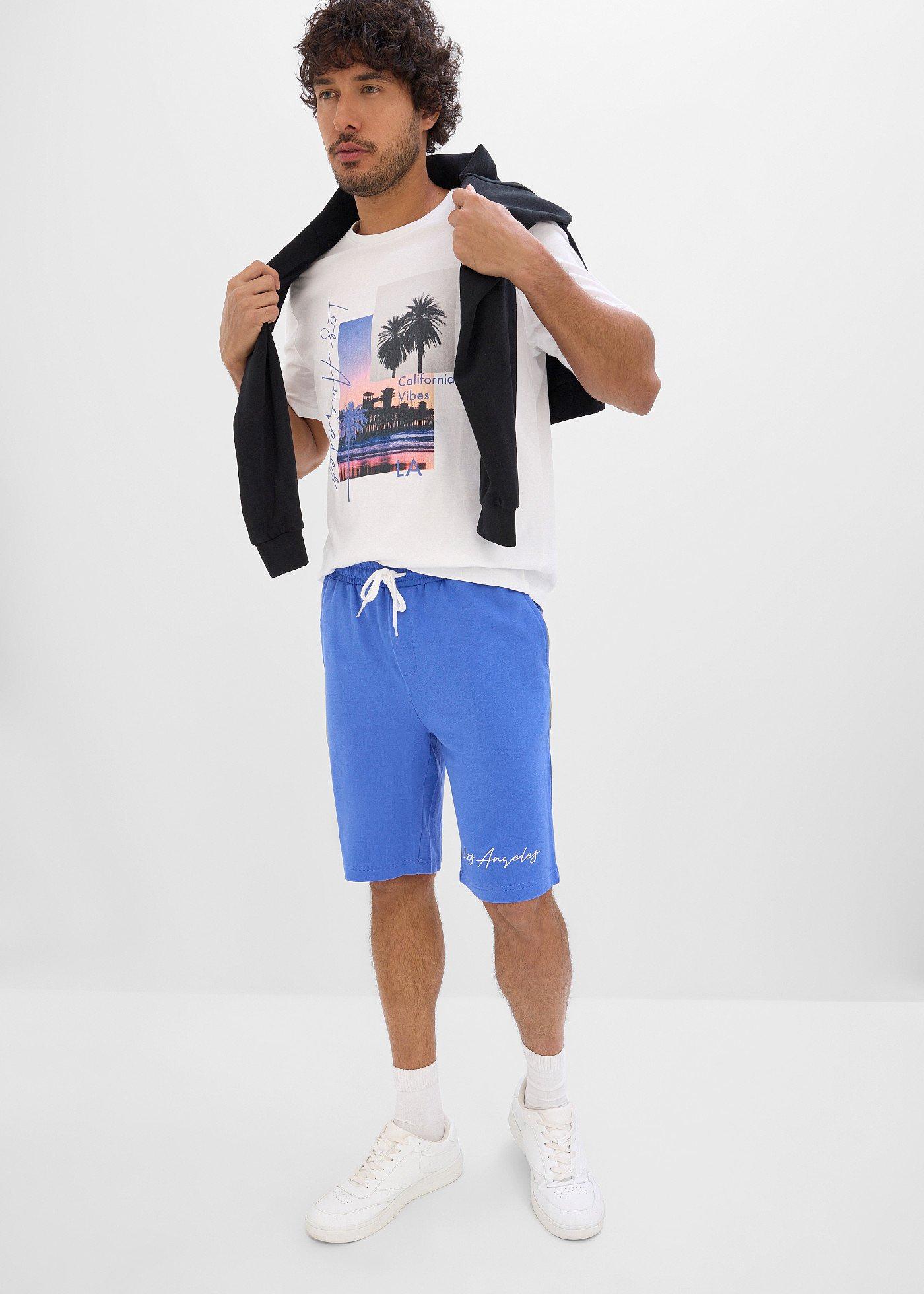 T-shirt + bermudy dresowe (2 części) - Bonprix