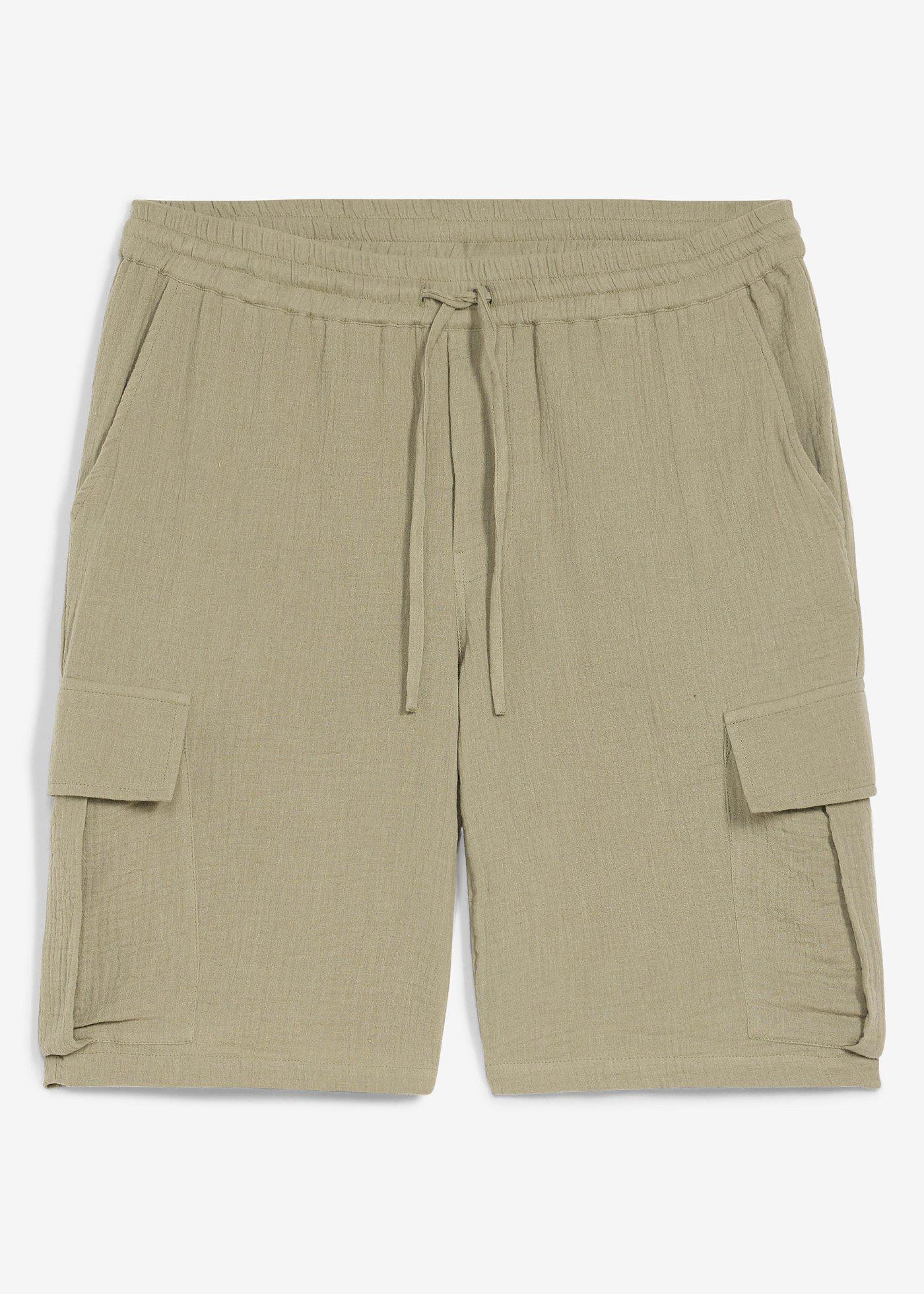 Bermuda en gaze de coton, regular