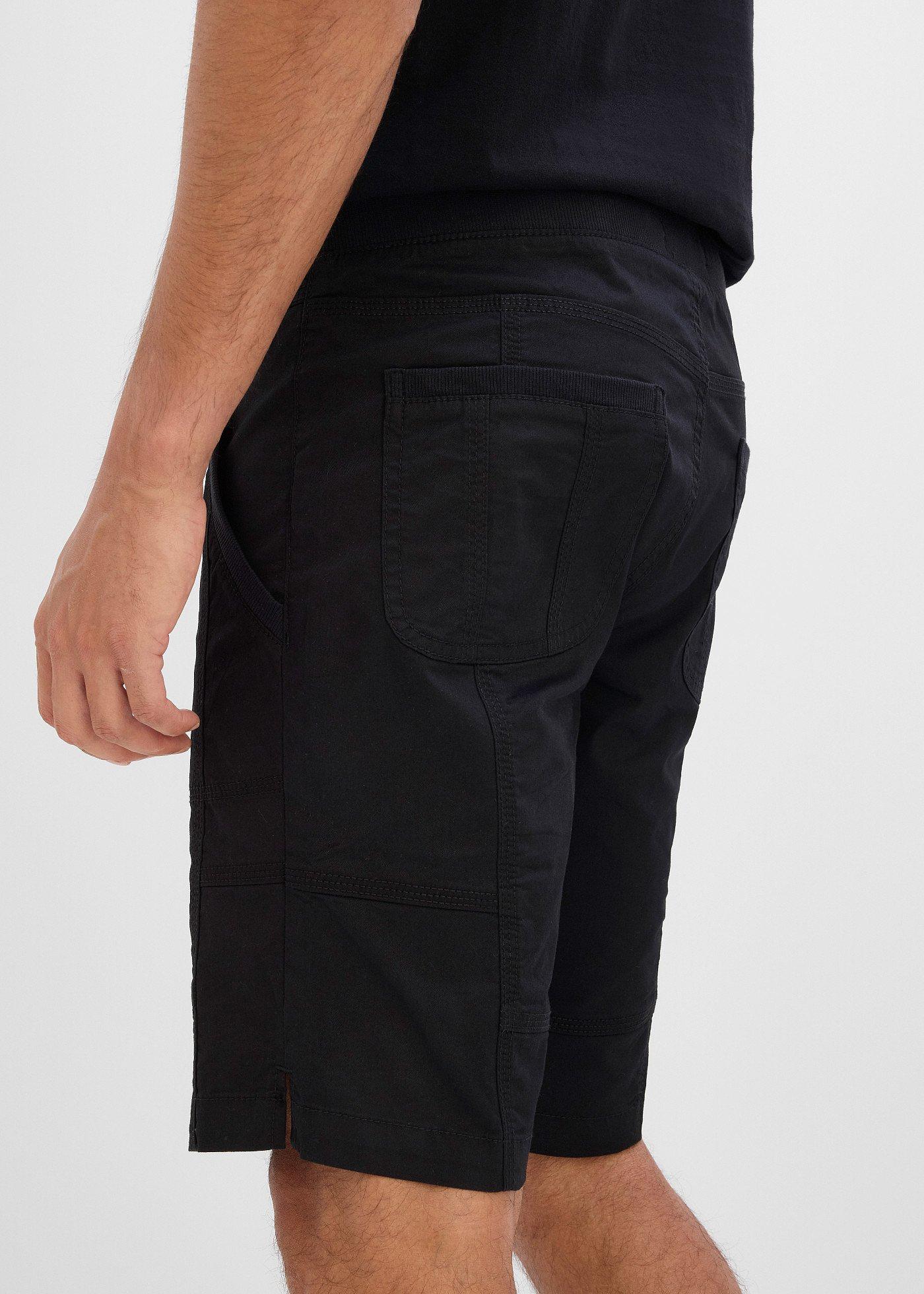 Bermudy ze stretchem z elastyczną talią, regular fit - Bonprix