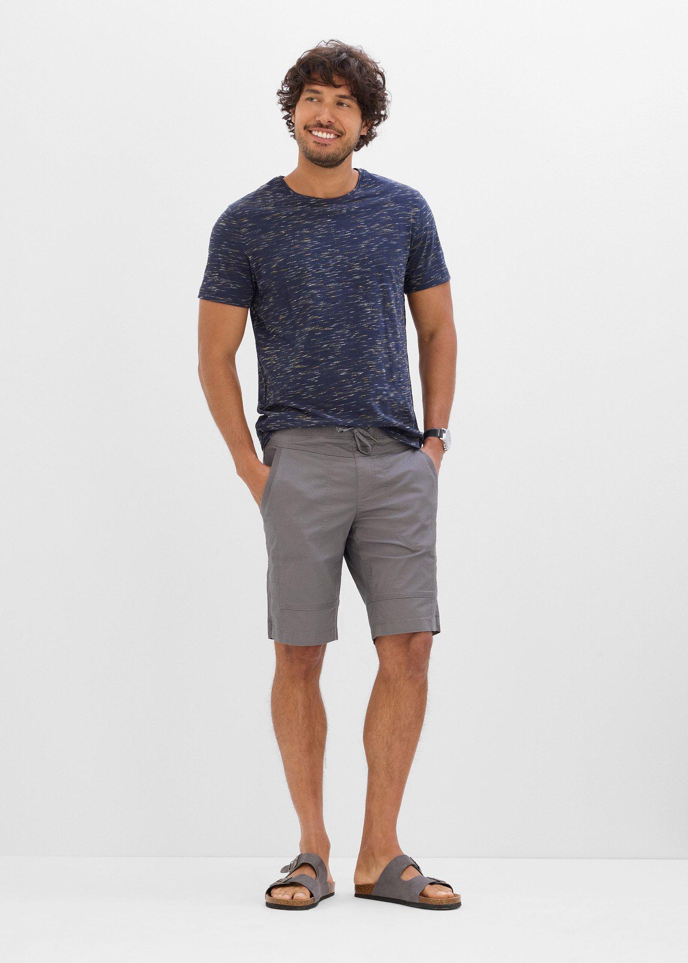 Bermudy ze stretchem z elastyczną talią, regular fit - Bonprix