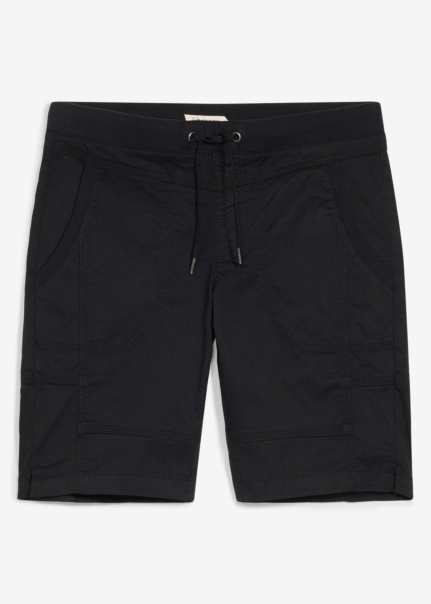 Bermuda extensible à taille élastiquée, regular