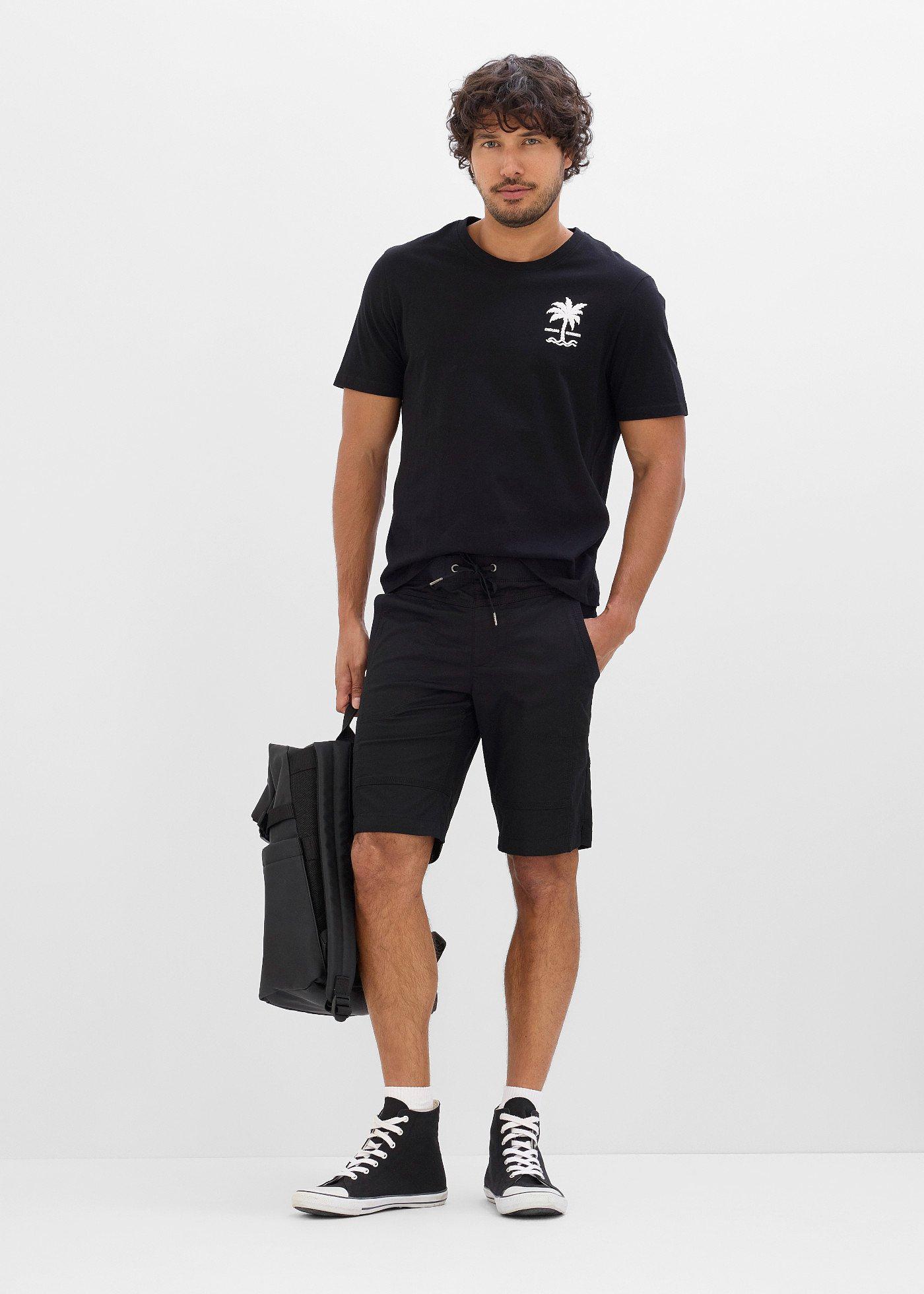 Bermudy ze stretchem z elastyczną talią, regular fit - Bonprix