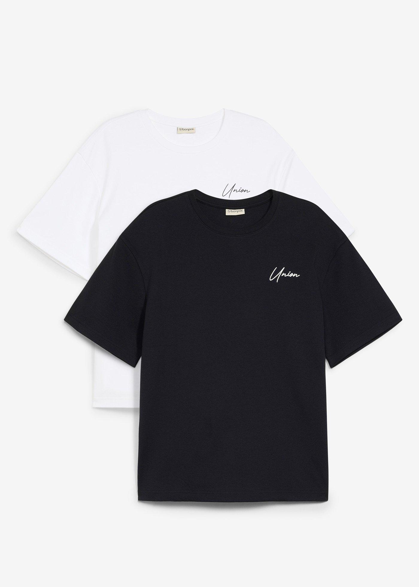 Lot de 2 T-shirts en coton épais