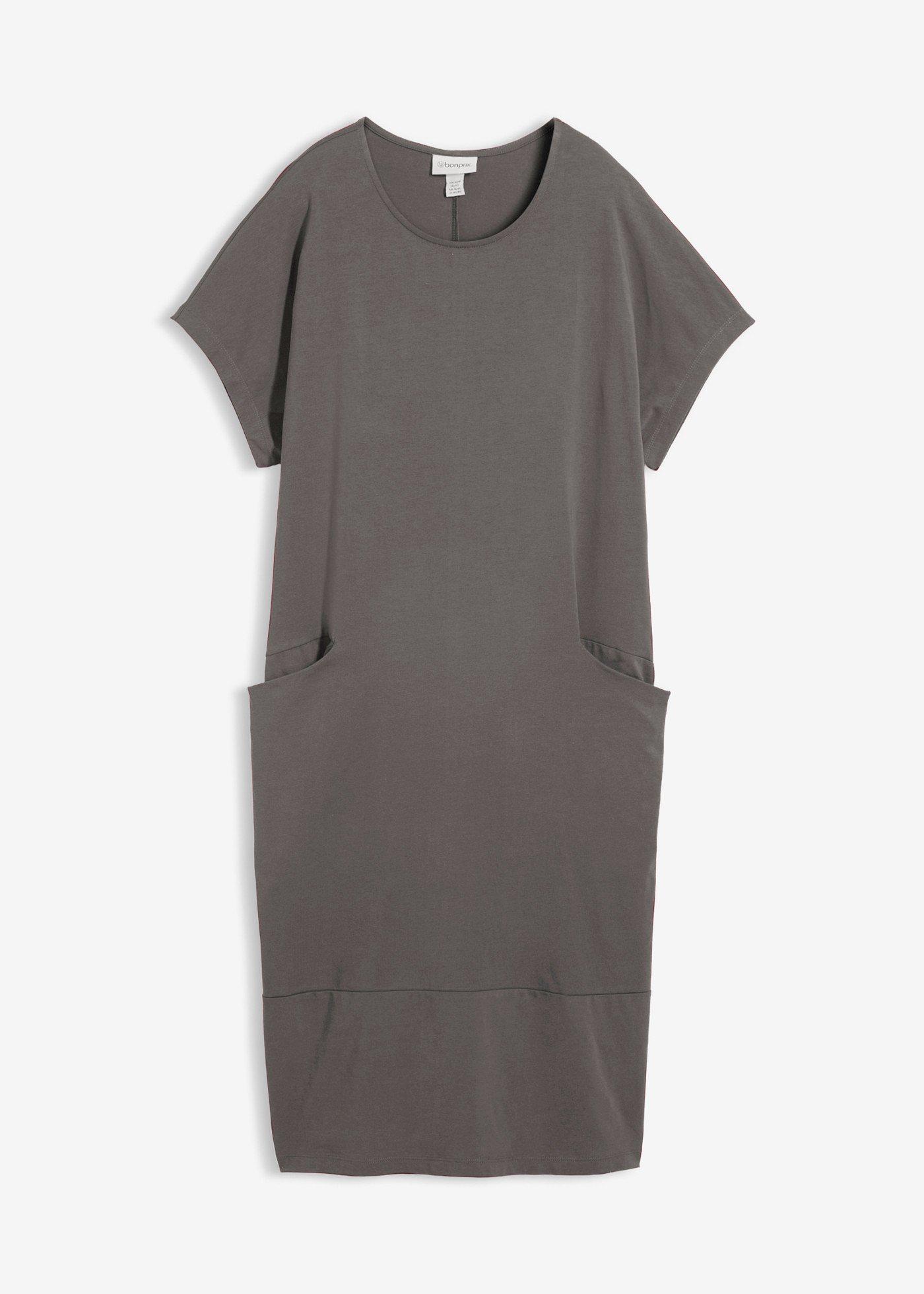 Rochie din jerse cu buzunare