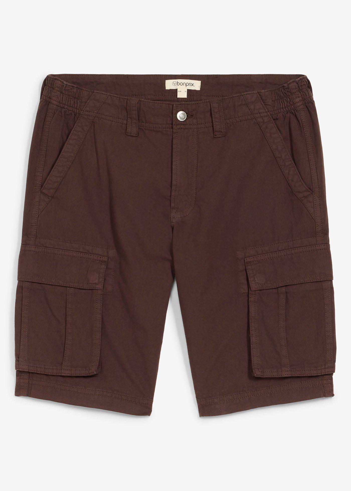 Bermuda loose en jean léger et coloré à taille élastiquée