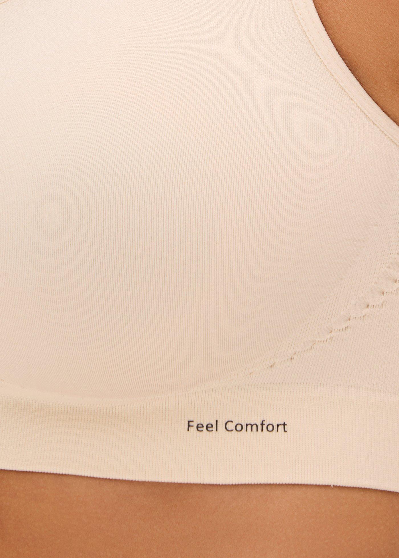 Bezszwowy biustonosz bustier z kolekcji Feel Comfort (2 szt.) - Bonprix
