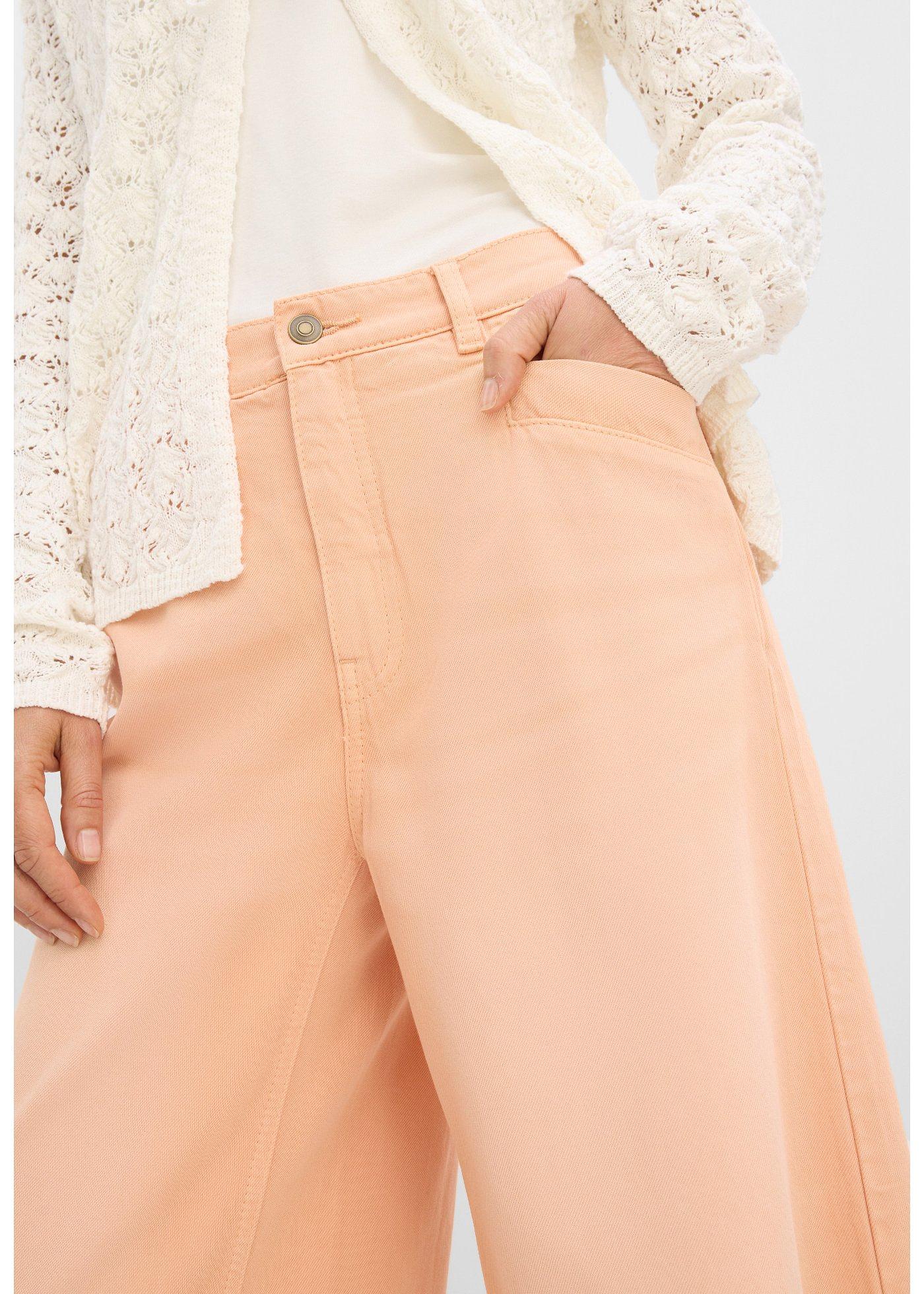Jeansy wide leg, wysoki stan - Bonprix