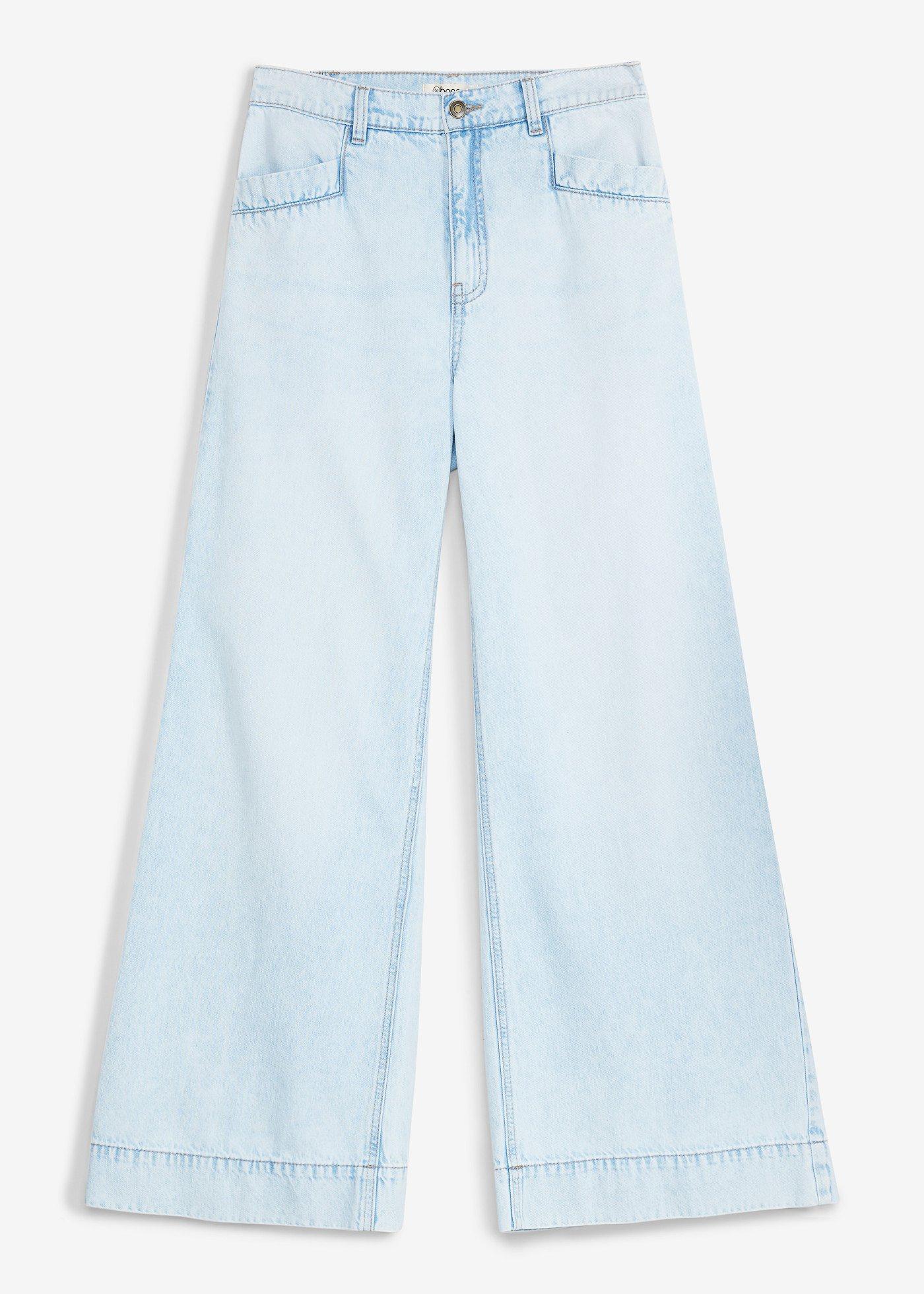 Jean large taille haute