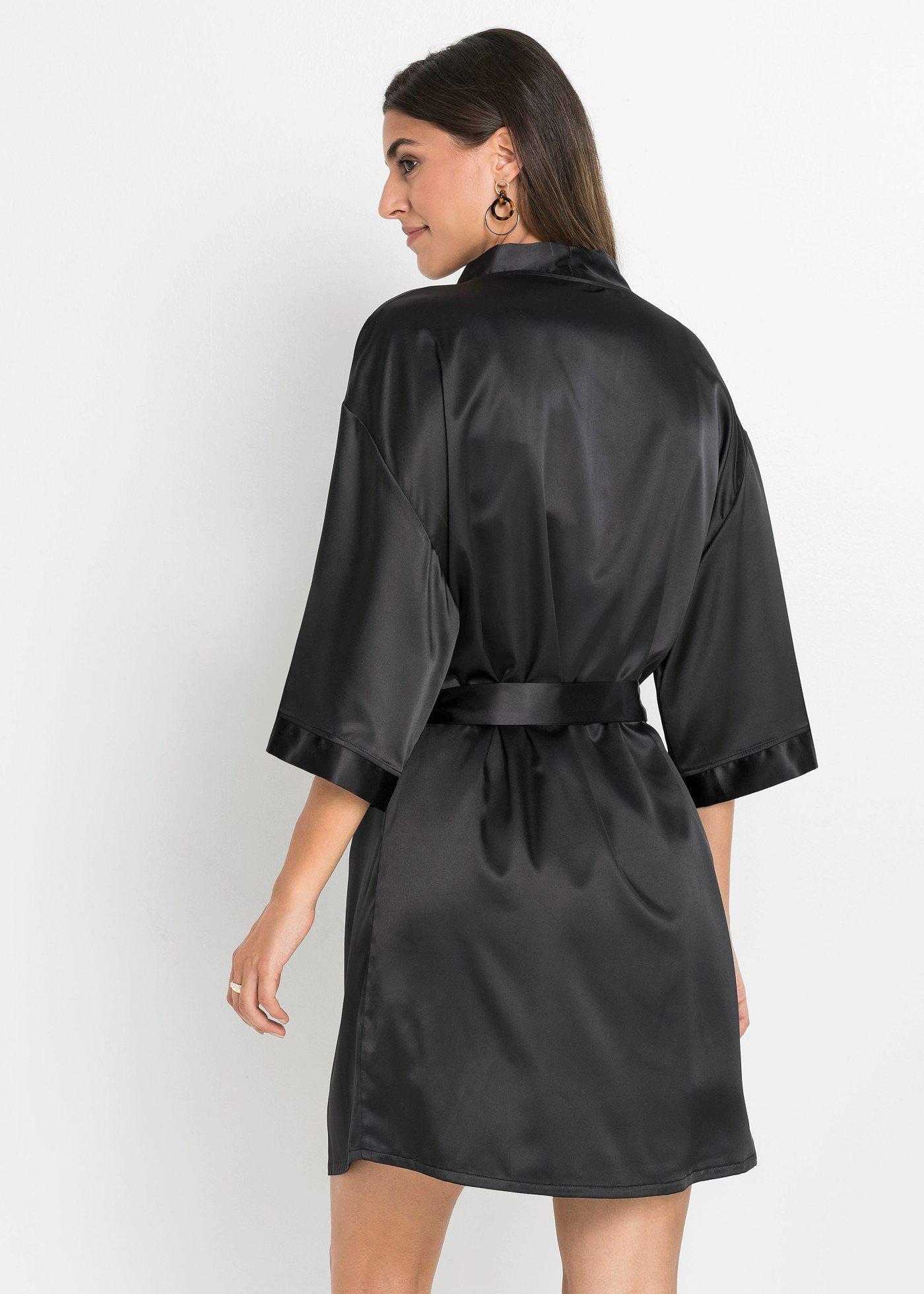 Szlafrok kimono + koszulka nocna (kompl. 2-częściowy) - Bonprix