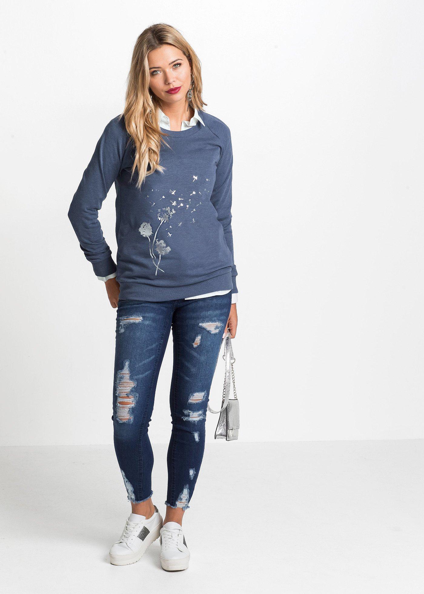 Bluza z mieszanki bawełny - Bonprix