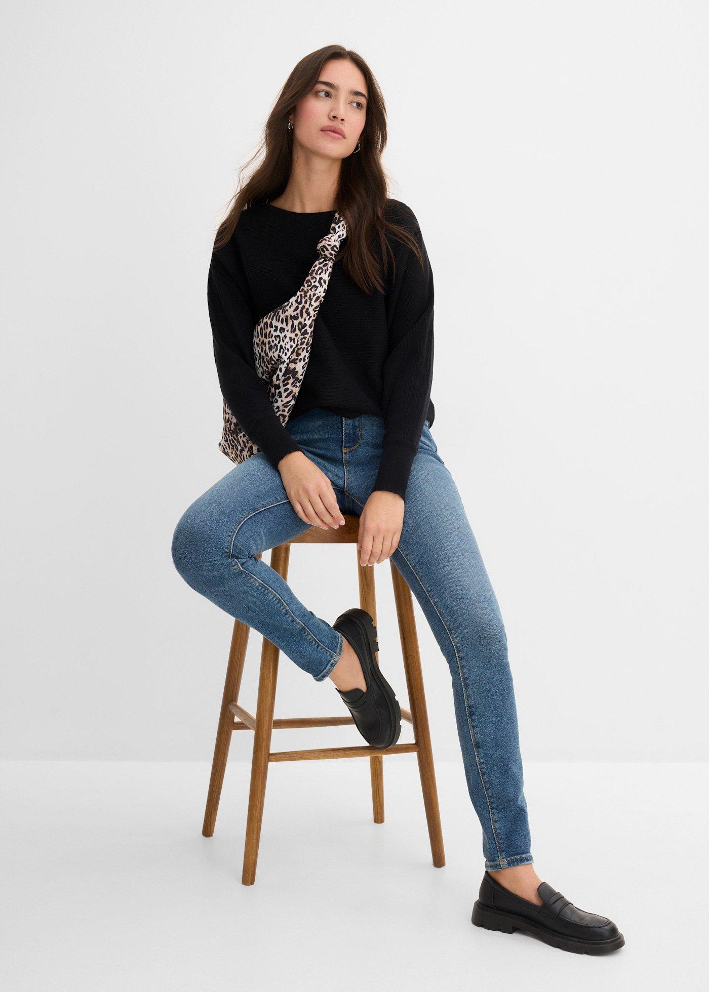 Jeansy skinny, high waist - Bonprix