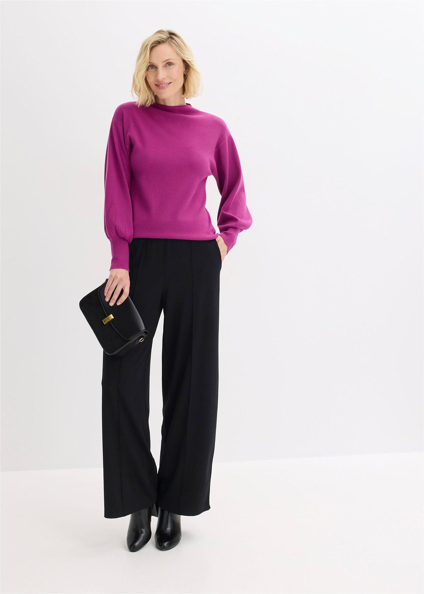 Sweter oversize z mieszanki wiskozy - Bonprix