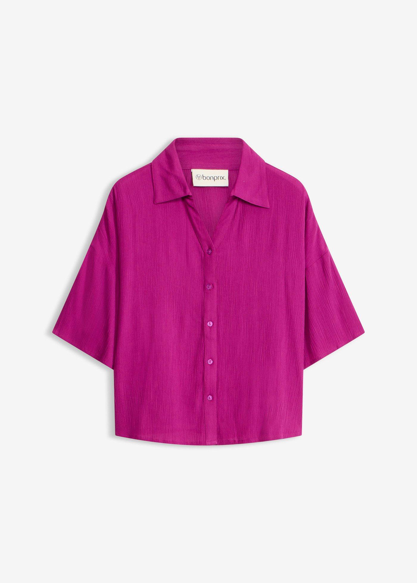 Chemisier court de plage en viscose fluide