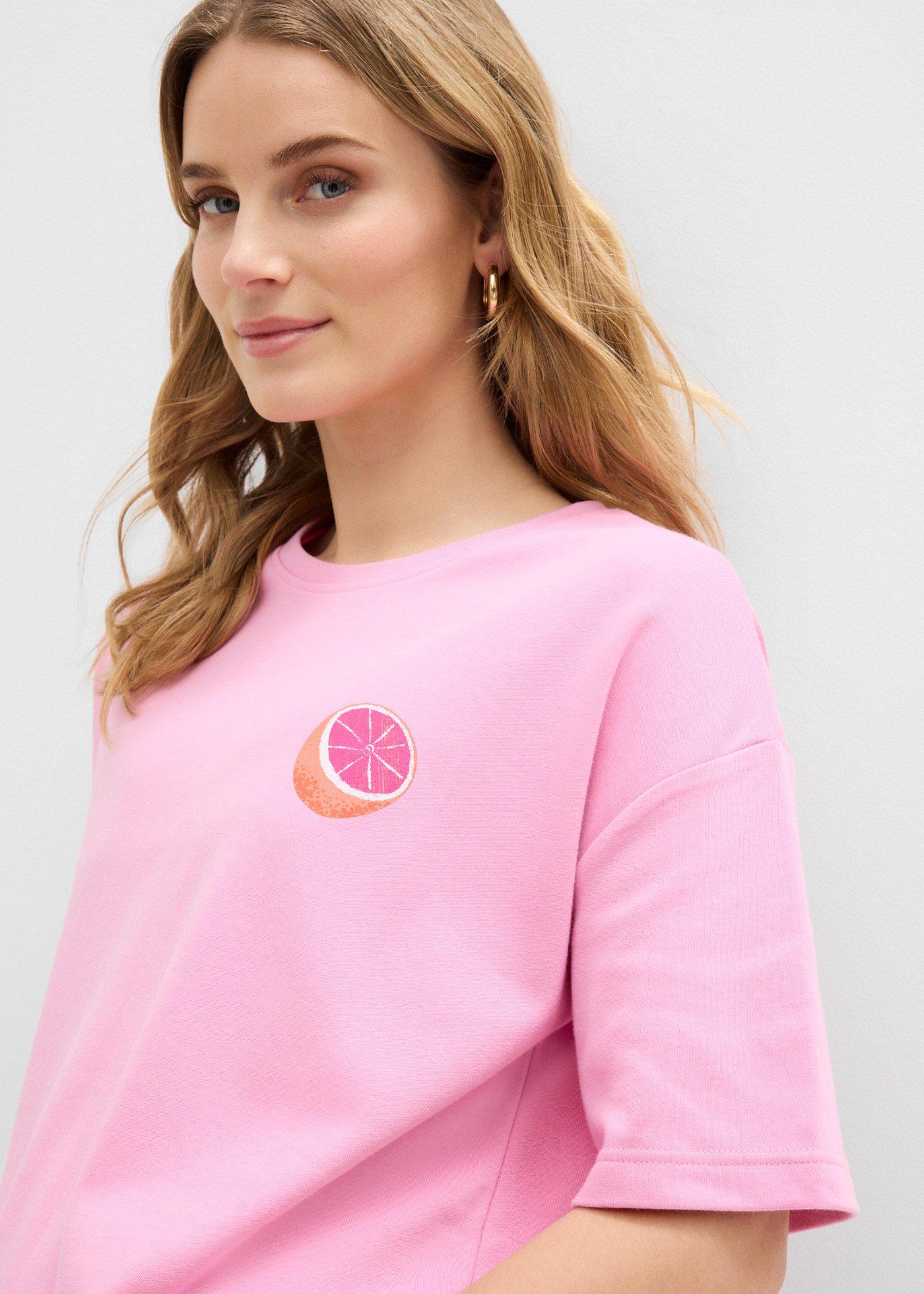 T-shirt oversize z czystej bawełny organicznej - Bonprix