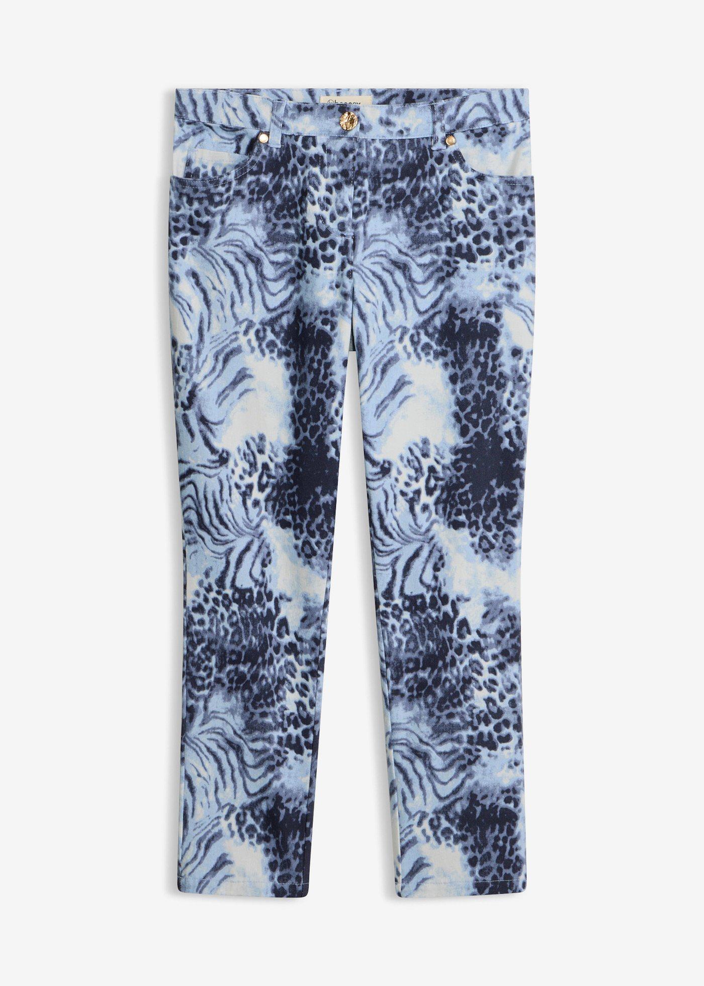 Pantalon extensible 7/8 imprimé