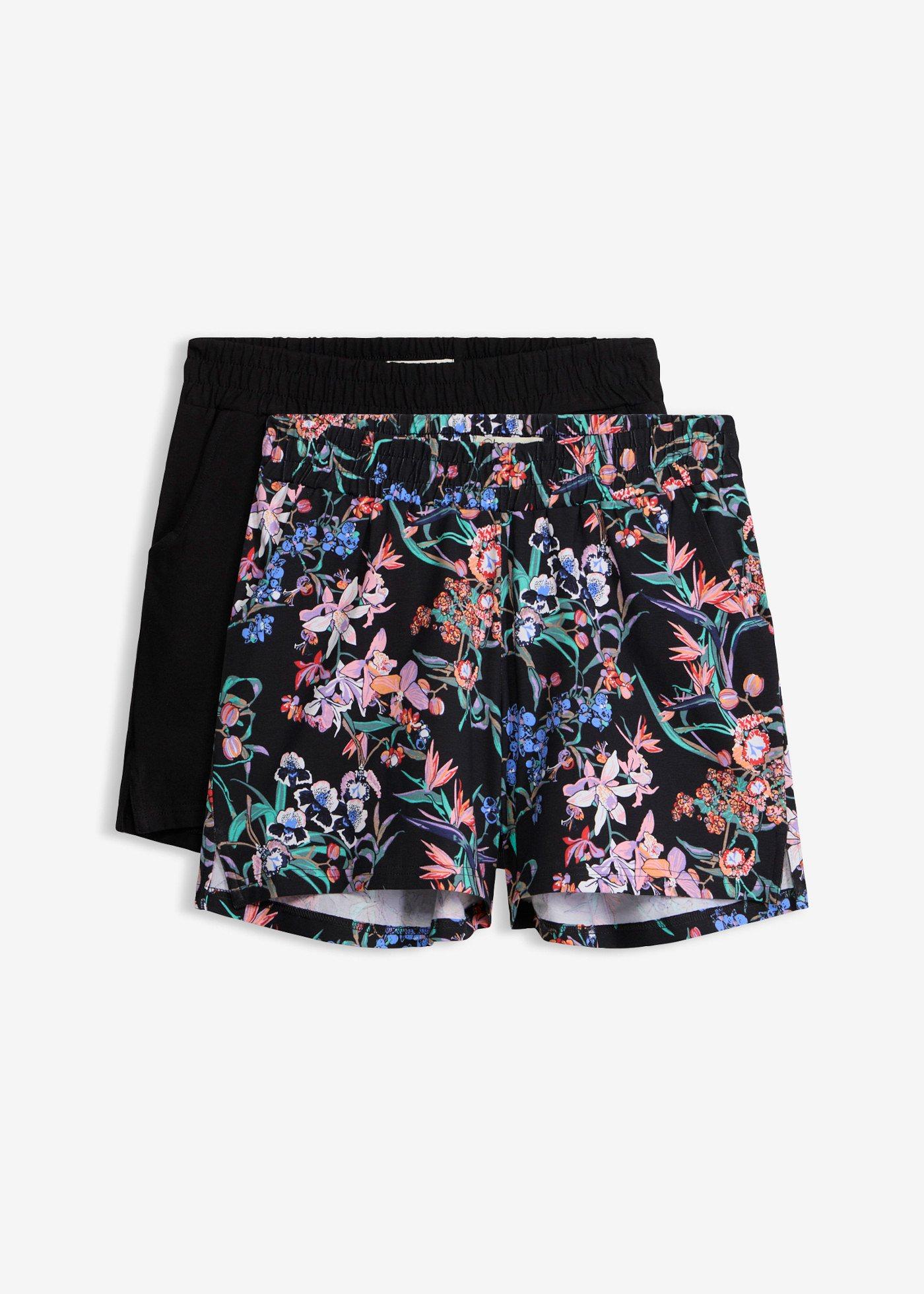 Lot de 2 shorts en jersey coton extensible