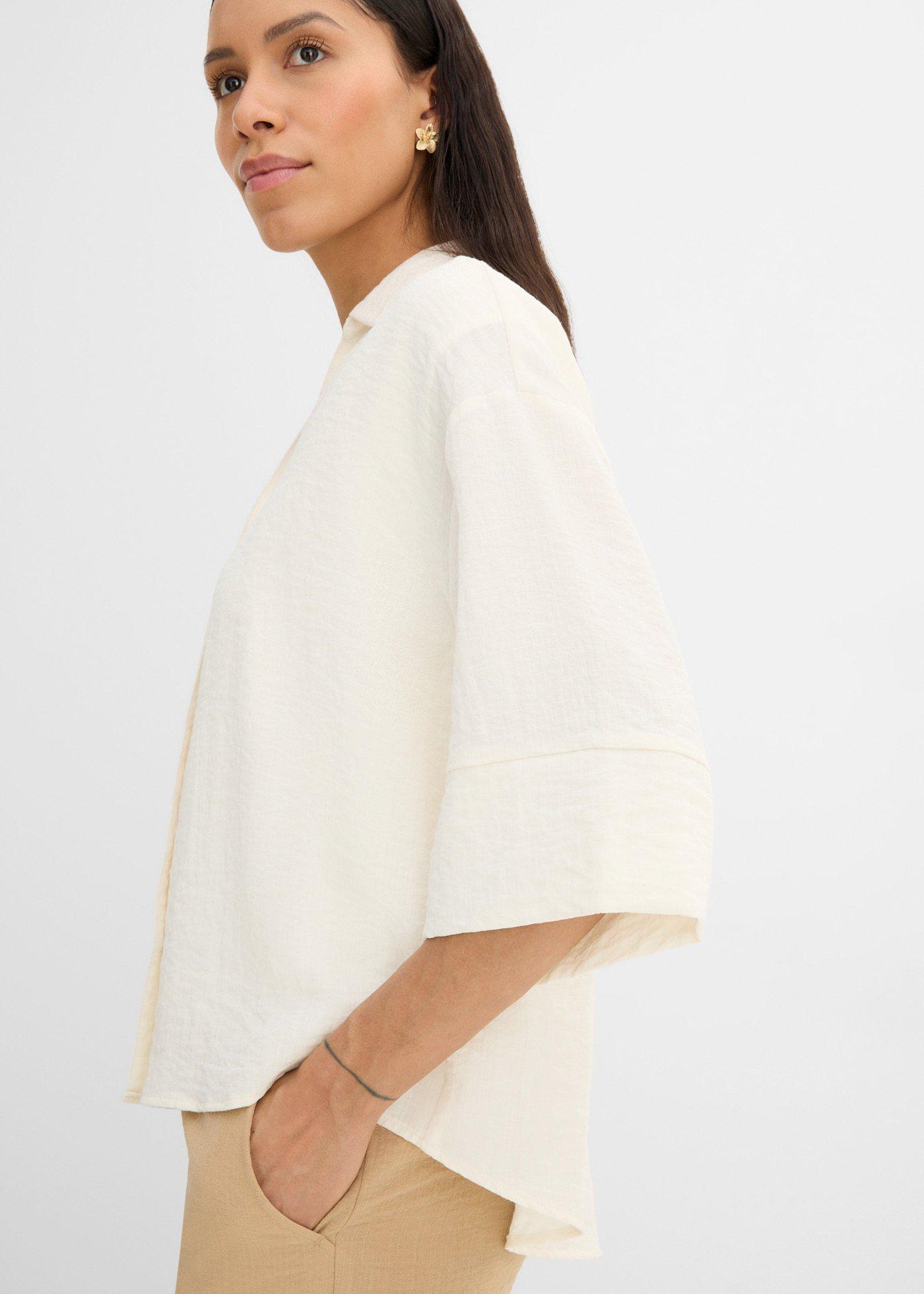 Bluzka oversize z mieszanki wiskozy - Bonprix