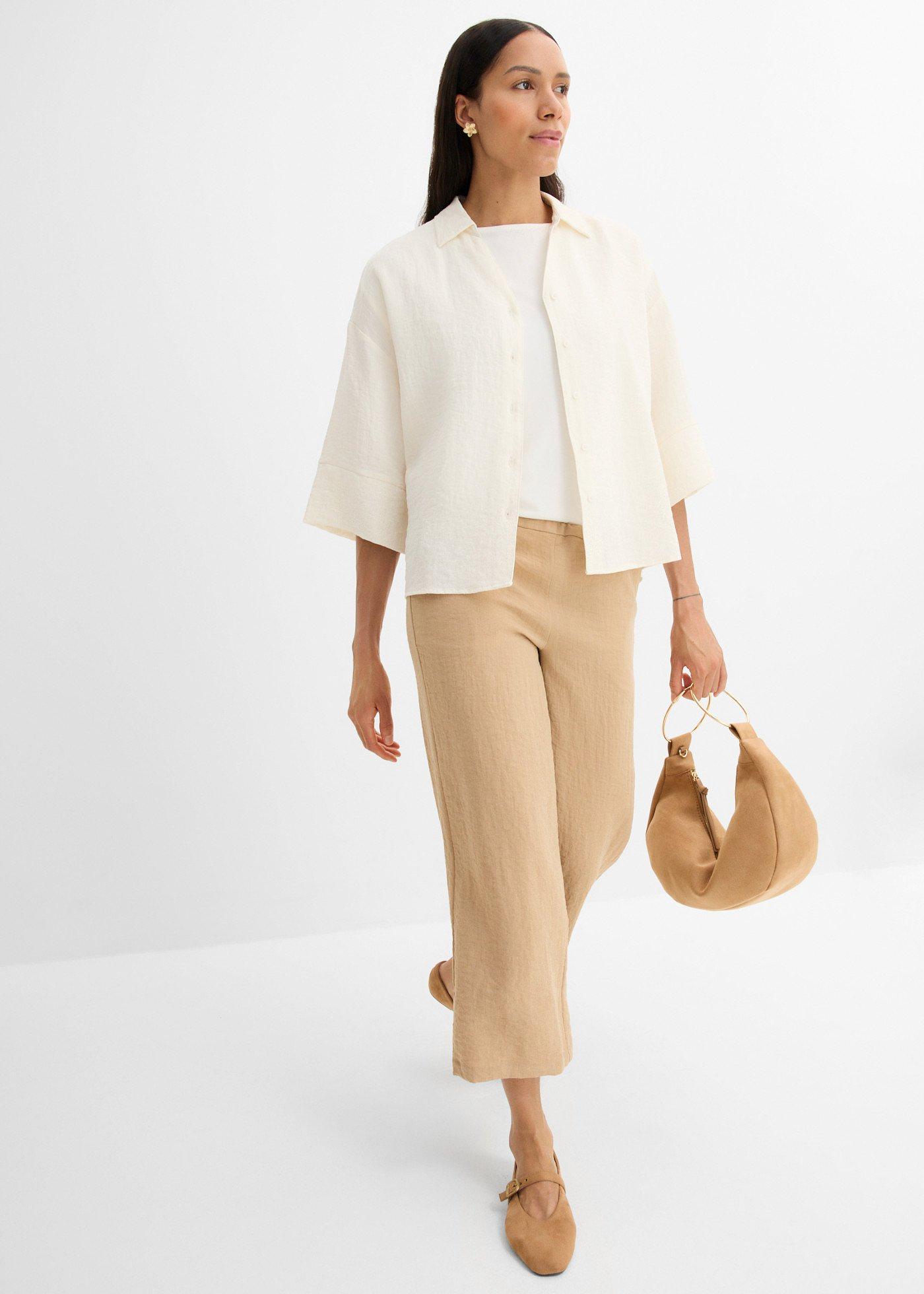 Bluzka oversize z mieszanki wiskozy - Bonprix