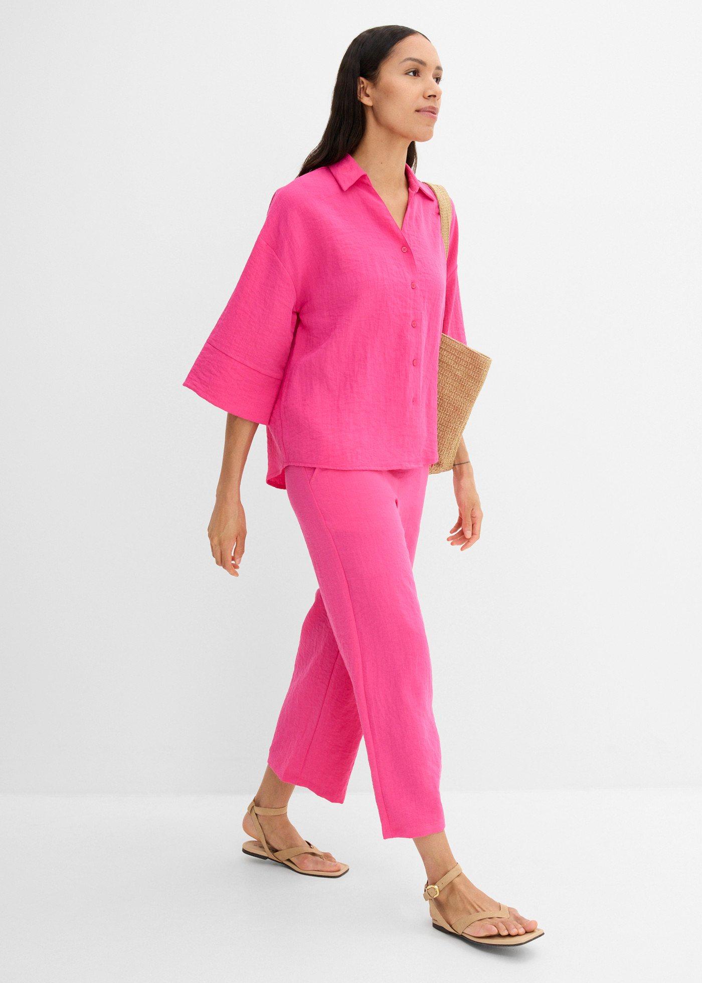 Bluzka oversize z mieszanki wiskozy - Bonprix