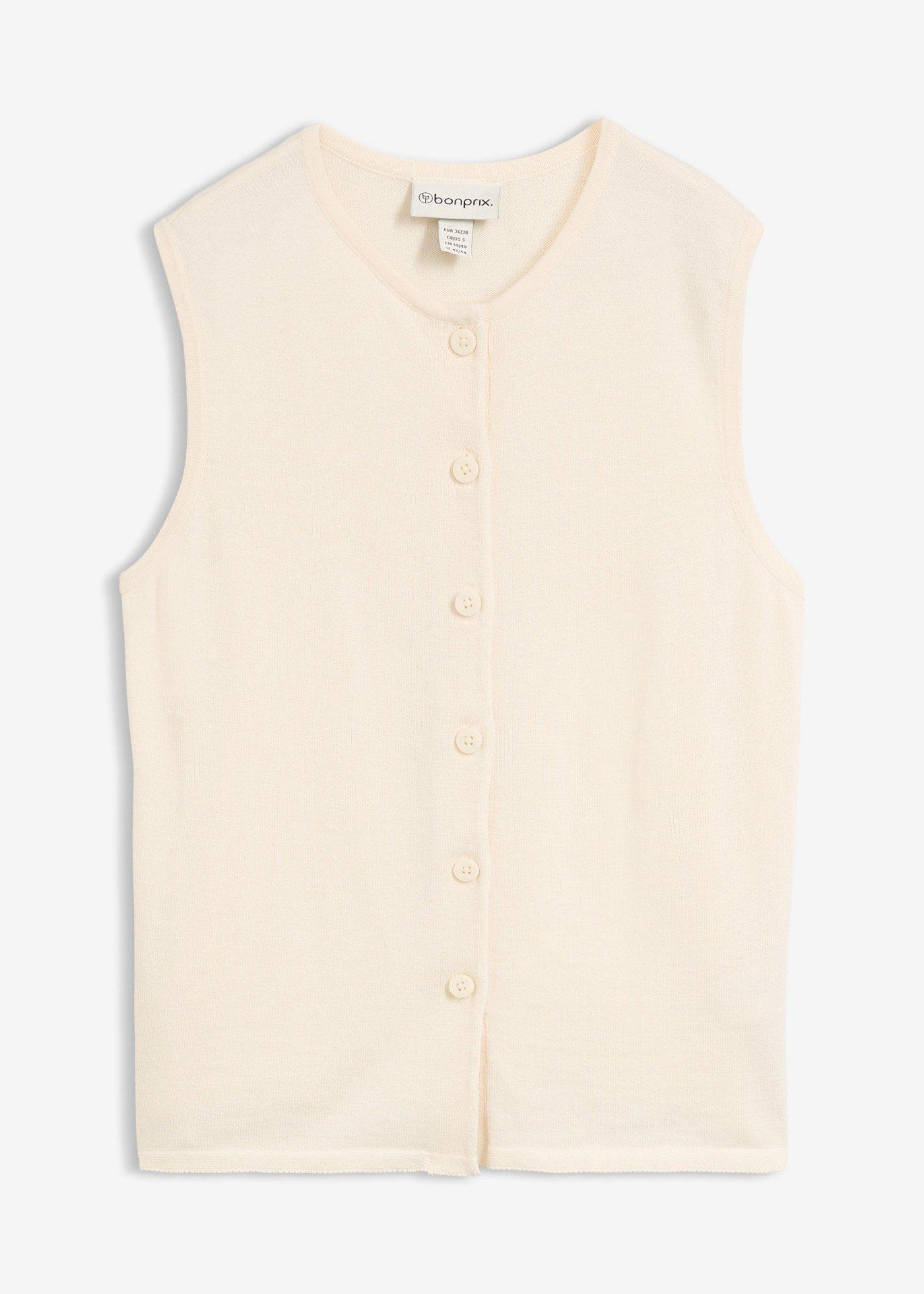 Gilet sans manches en maille estivale