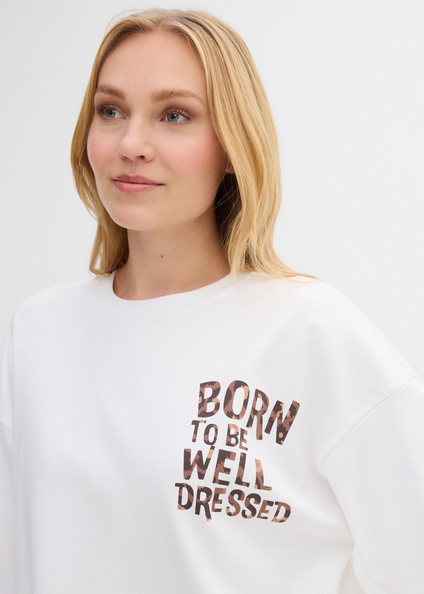T-shirt  oversize z czystej bawełny organicznej - Bonprix