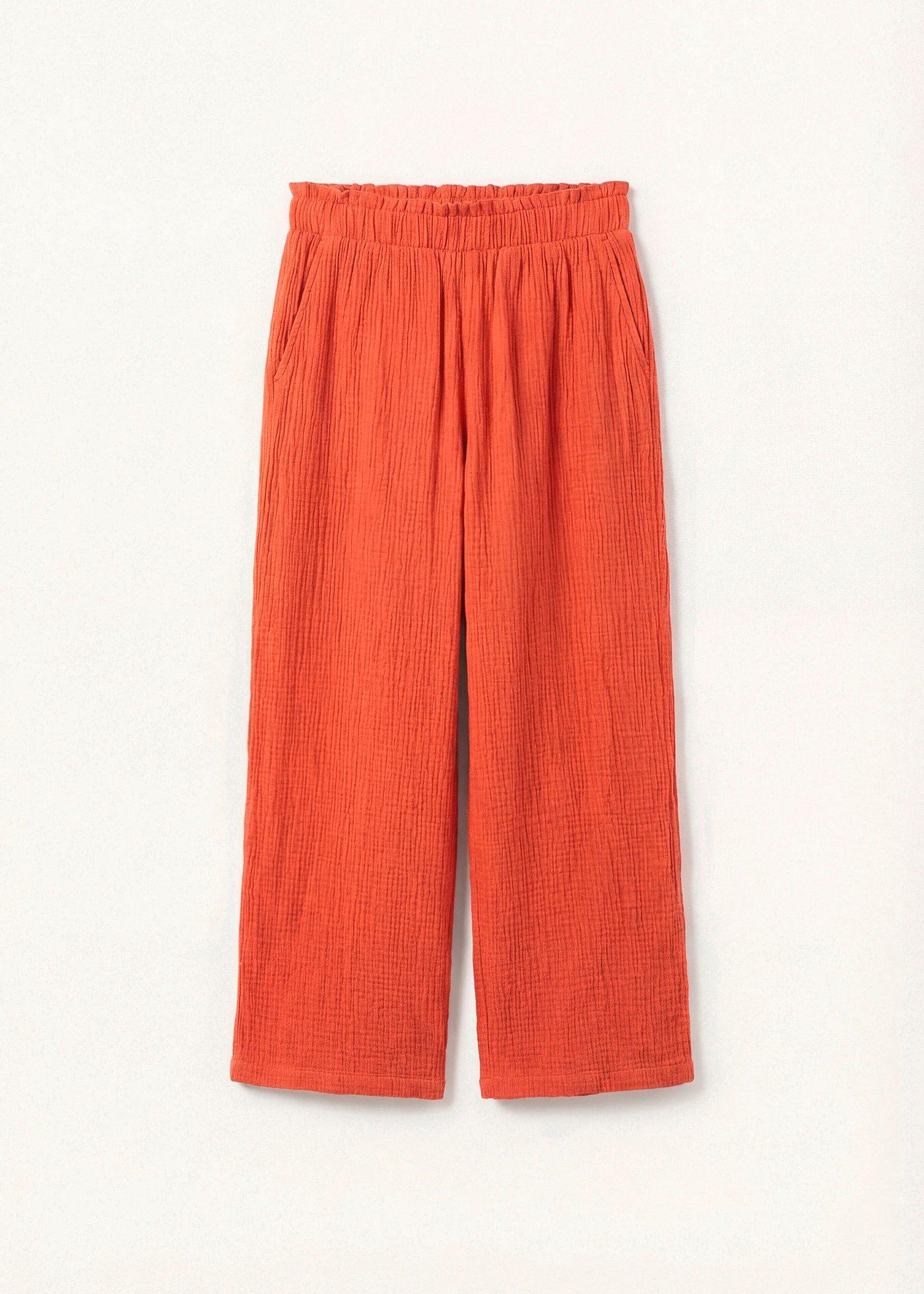 Pantaloni Culotte din muselină din bumbac 100%