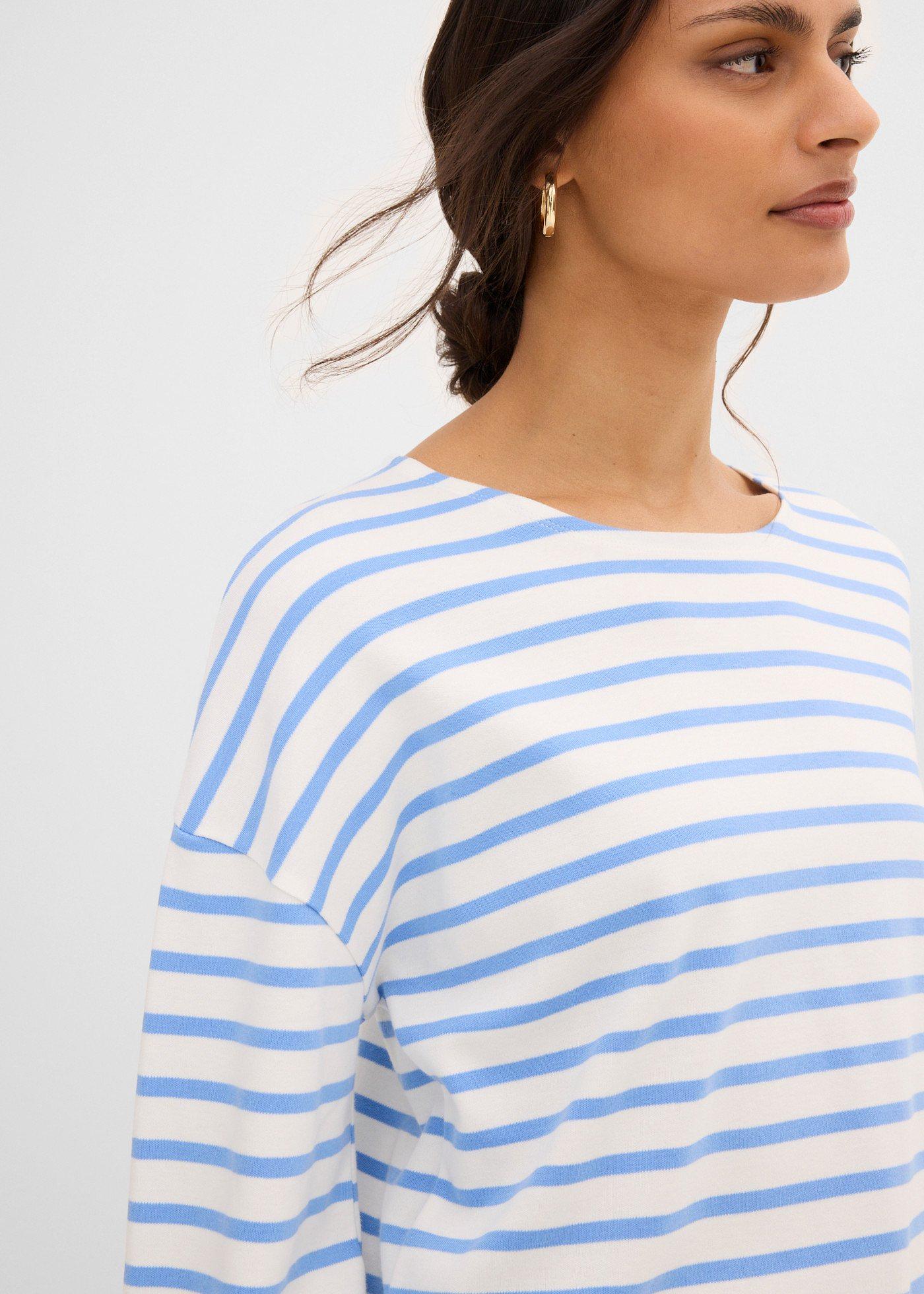 T-shirt z długim rękawem, z bawełny organicznej - Bonprix