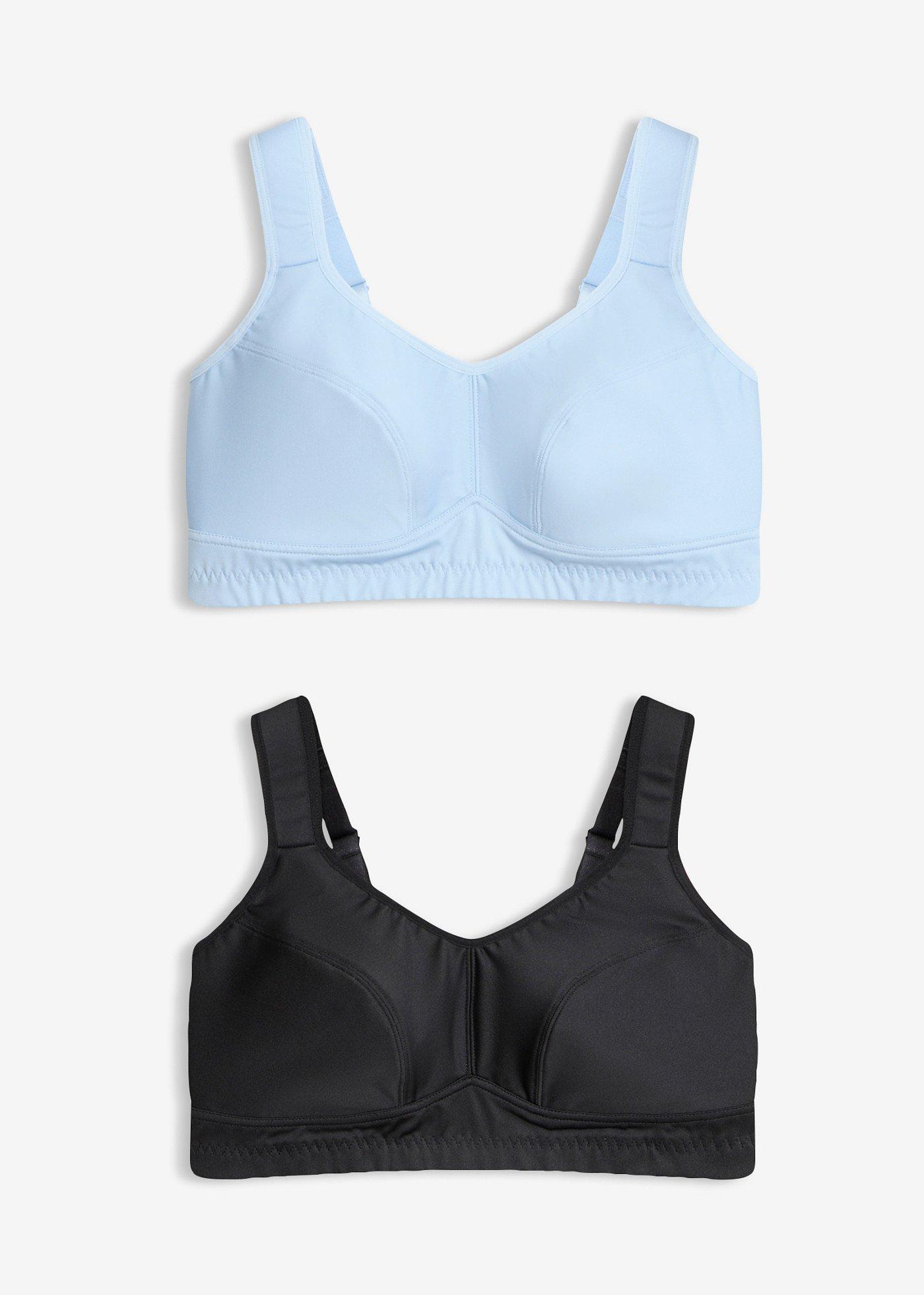 Lot de 2 soutiens-gorge de sport, maintien modéré