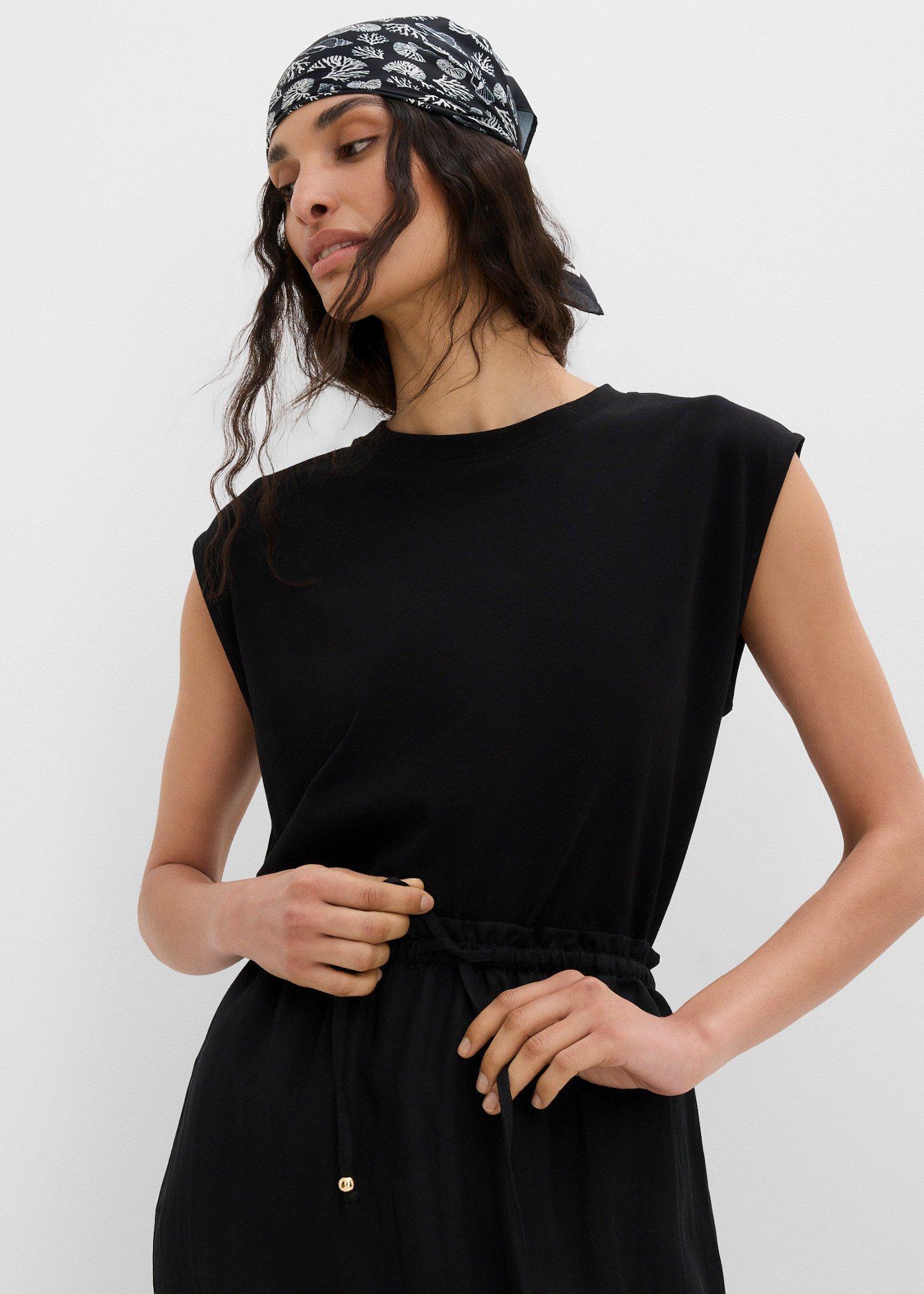 Spódnica maxi z mieszanki wiskozy - Bonprix